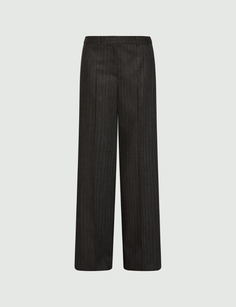 Straight-fit pure wool trousers - Marella