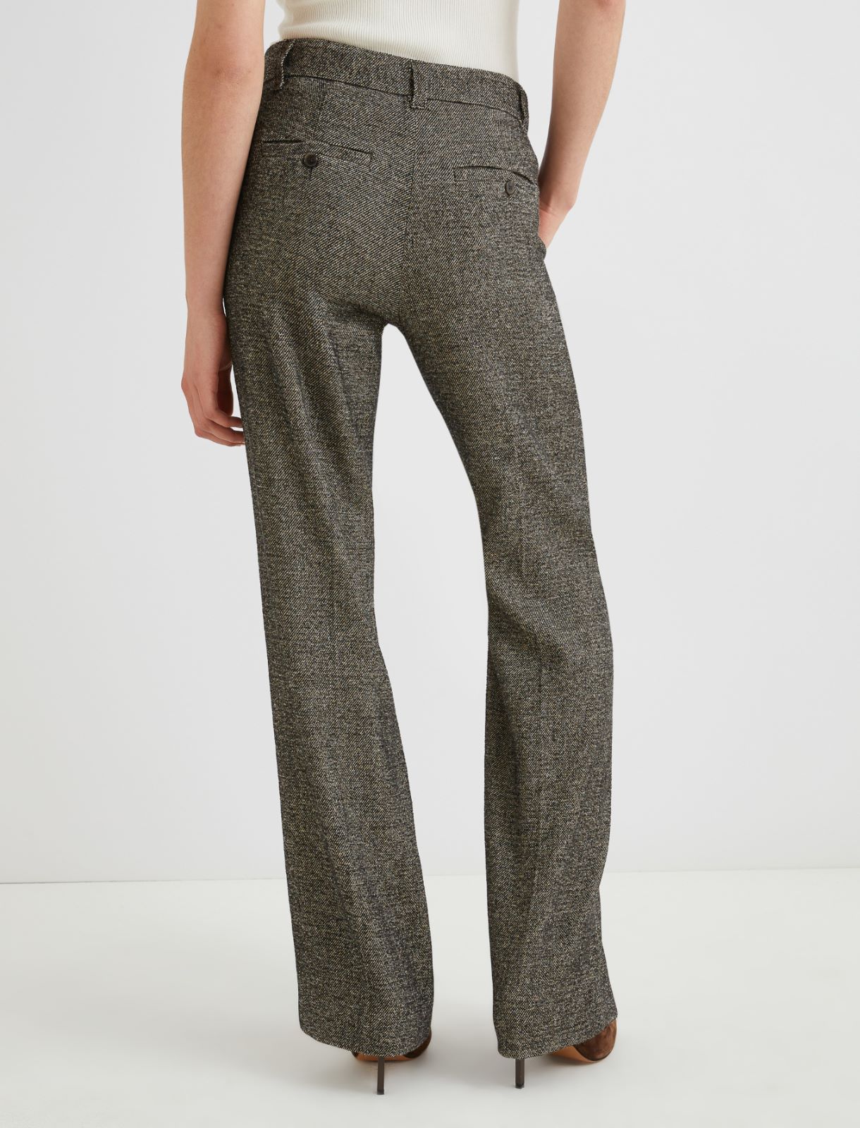 Pantalón de tweed - MARRON - Marella - 2