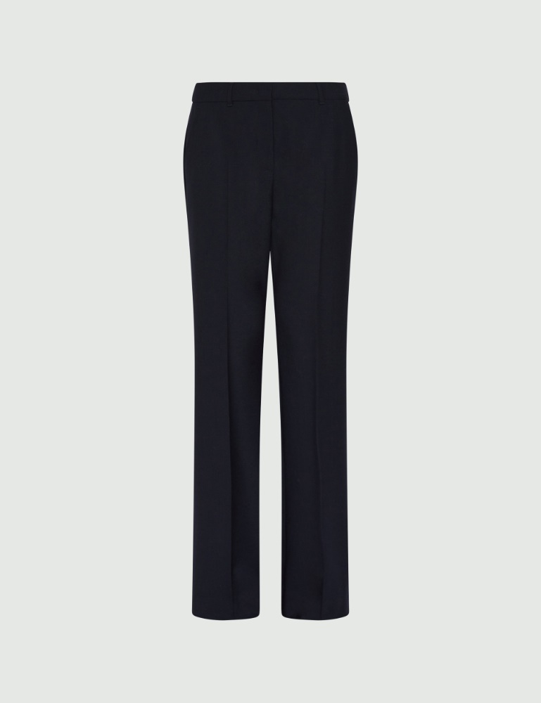 Flared stretch wool-blend trousers - Marella