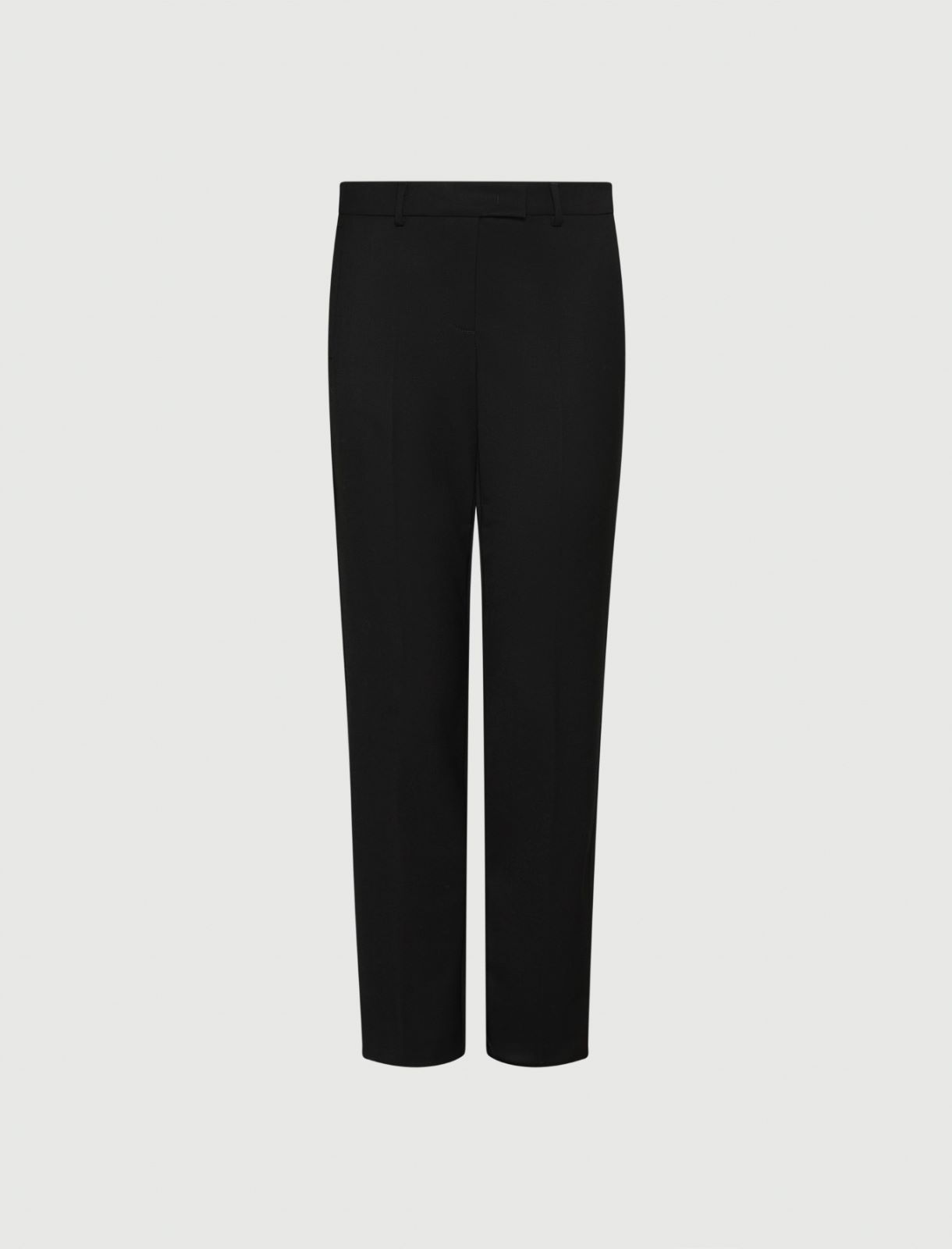 Stretch fabric chino trousers - BLACK - Marella - 5