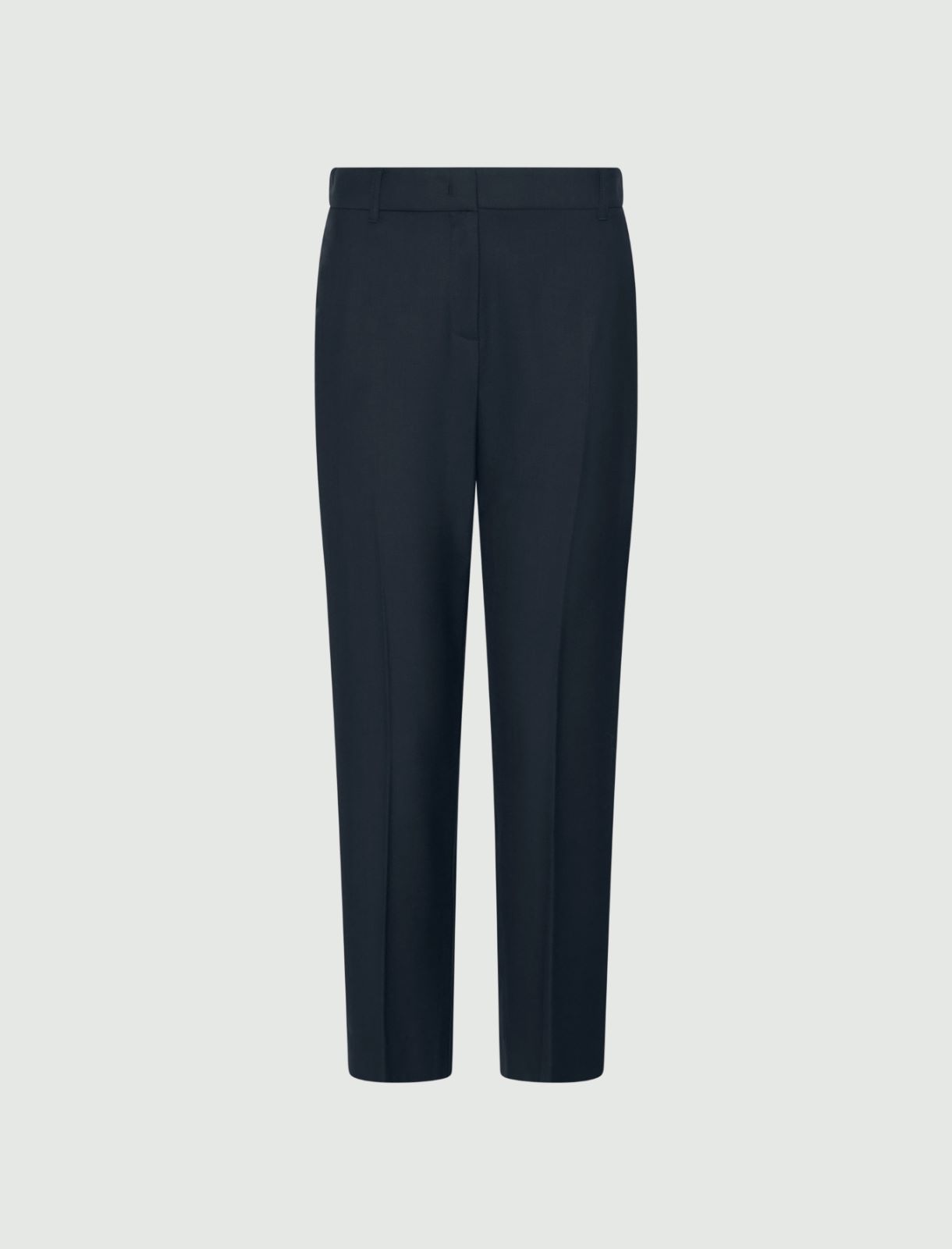 Slim gabardine trousers - DARK GREY - Marella