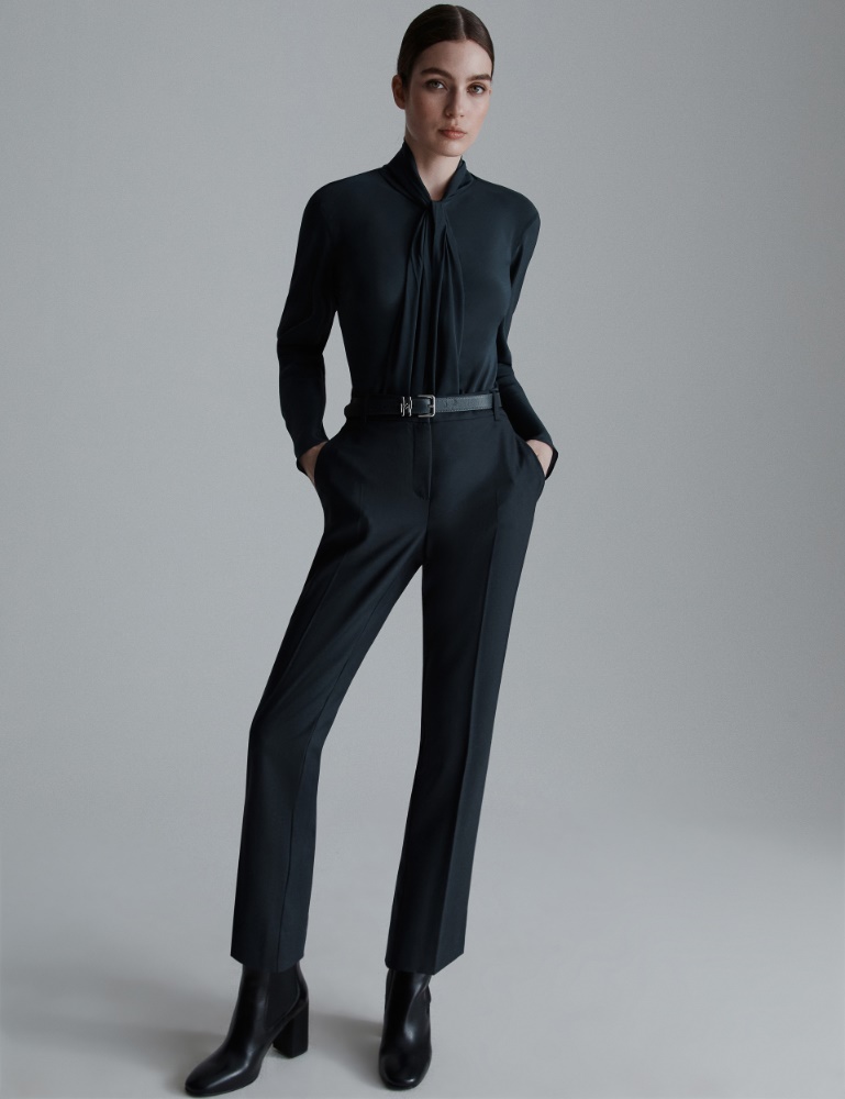 Slim gabardine trousers - Marella