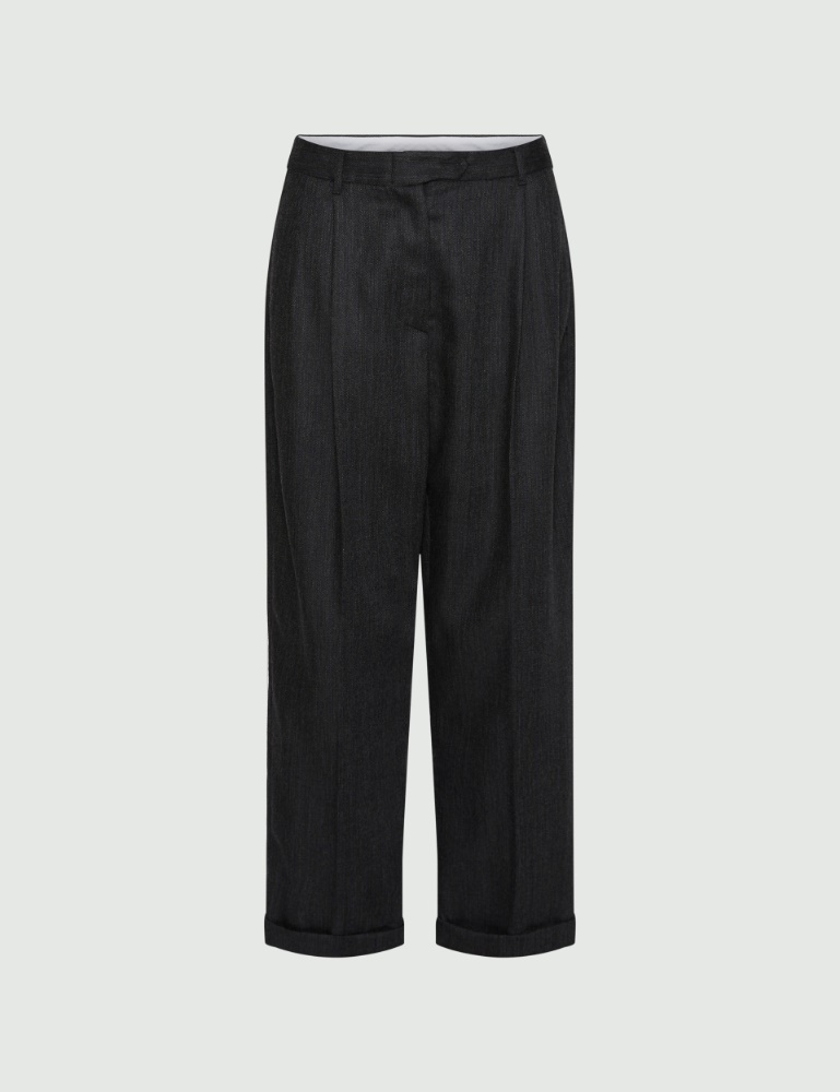 Relaxed-fit wool trousers - Marella