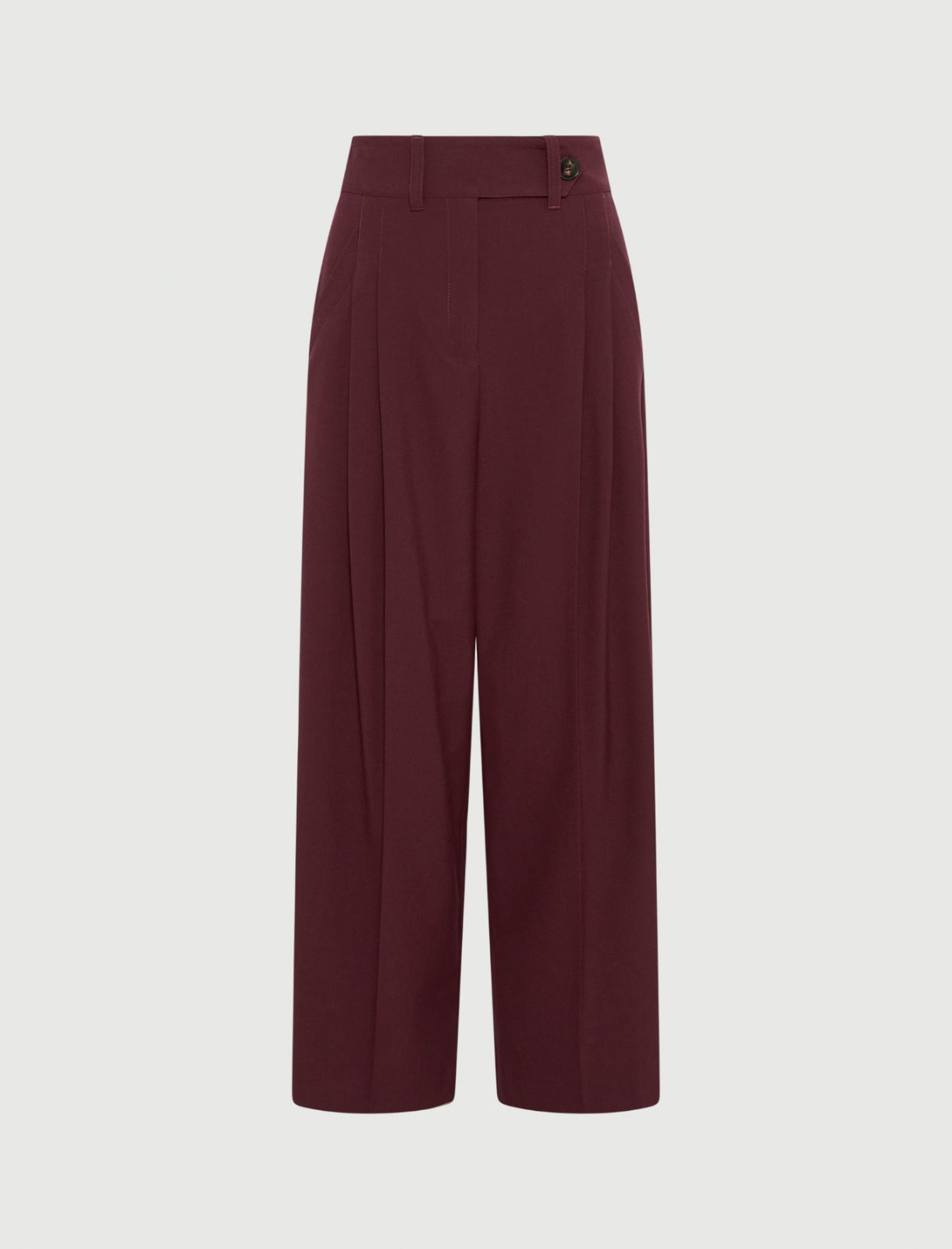 Pantalone in tela stretch - BORDEAUX - Marella