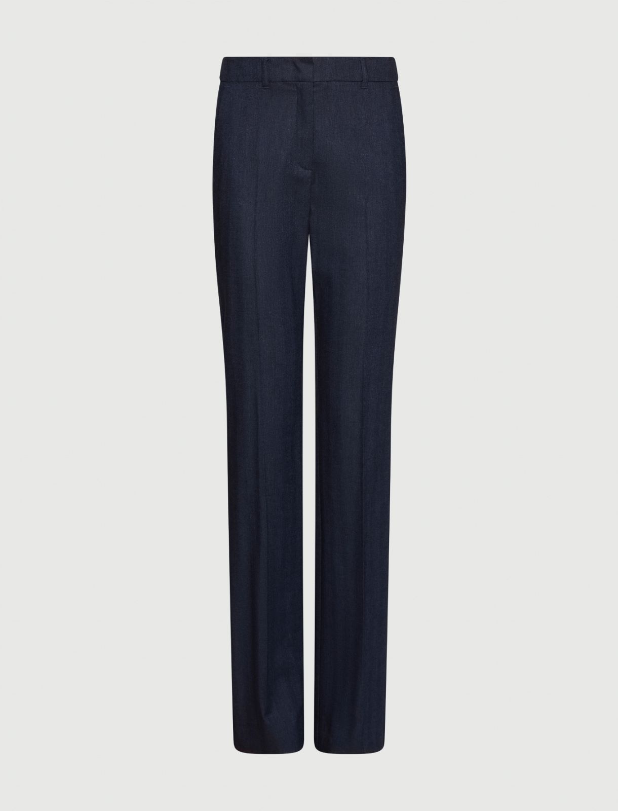 Obcisłe spodnie z imitacji denimu - GRANATOWY - Marella