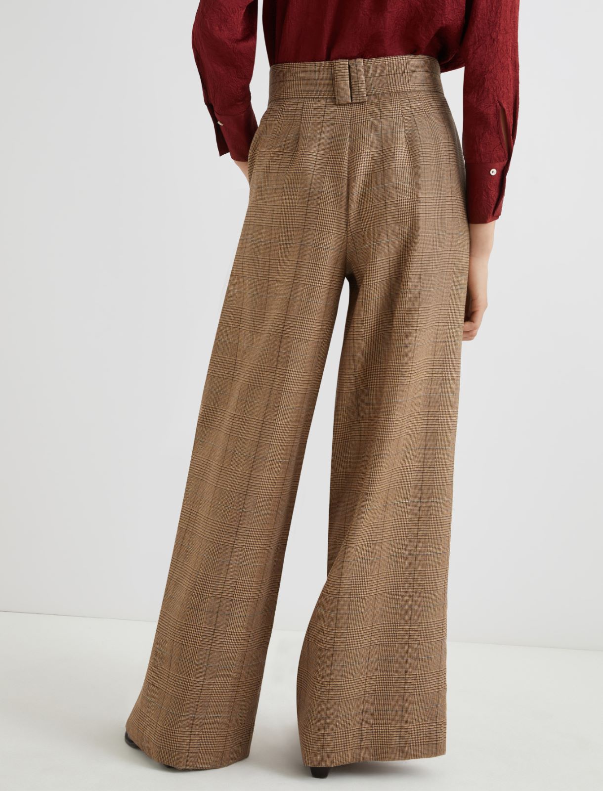 Wool palazzo trousers - HONEY - Marella - 3