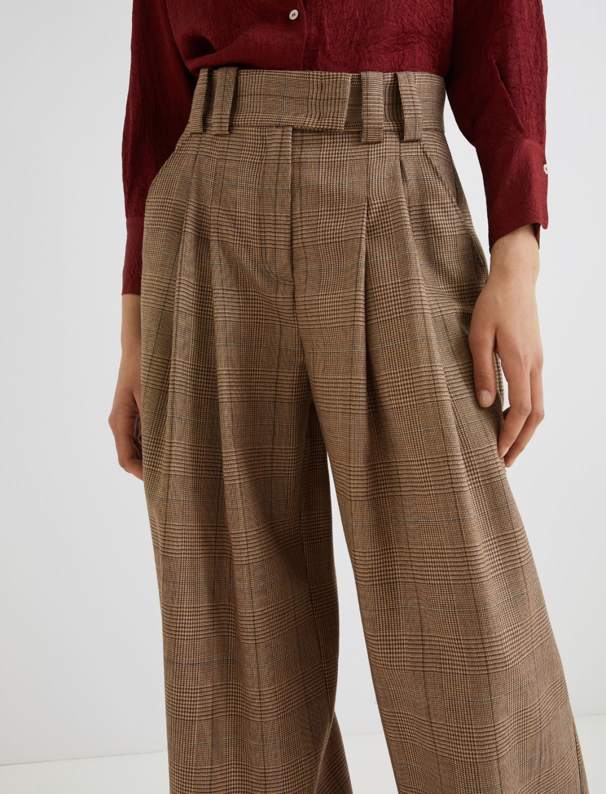 Wool palazzo trousers - HONEY - Marella - 5