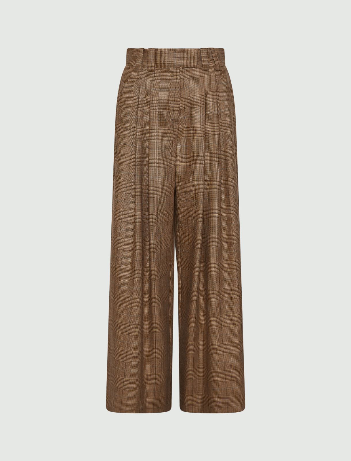 Wool palazzo trousers - HONEY - Marella