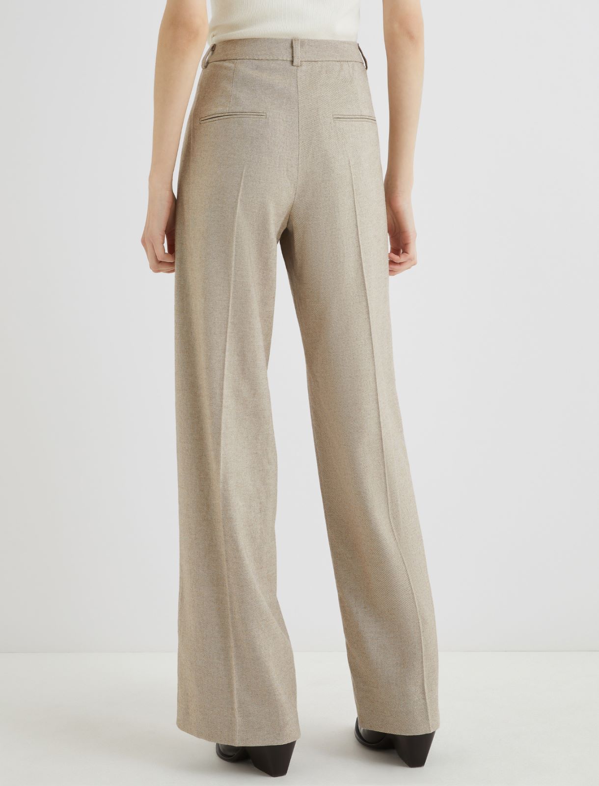 Sable straight-leg trousers - HAZELNUT BROWN - Marella - 3