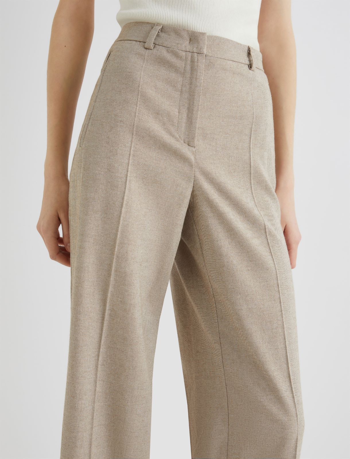 Sable straight-leg trousers - HAZELNUT BROWN - Marella - 5