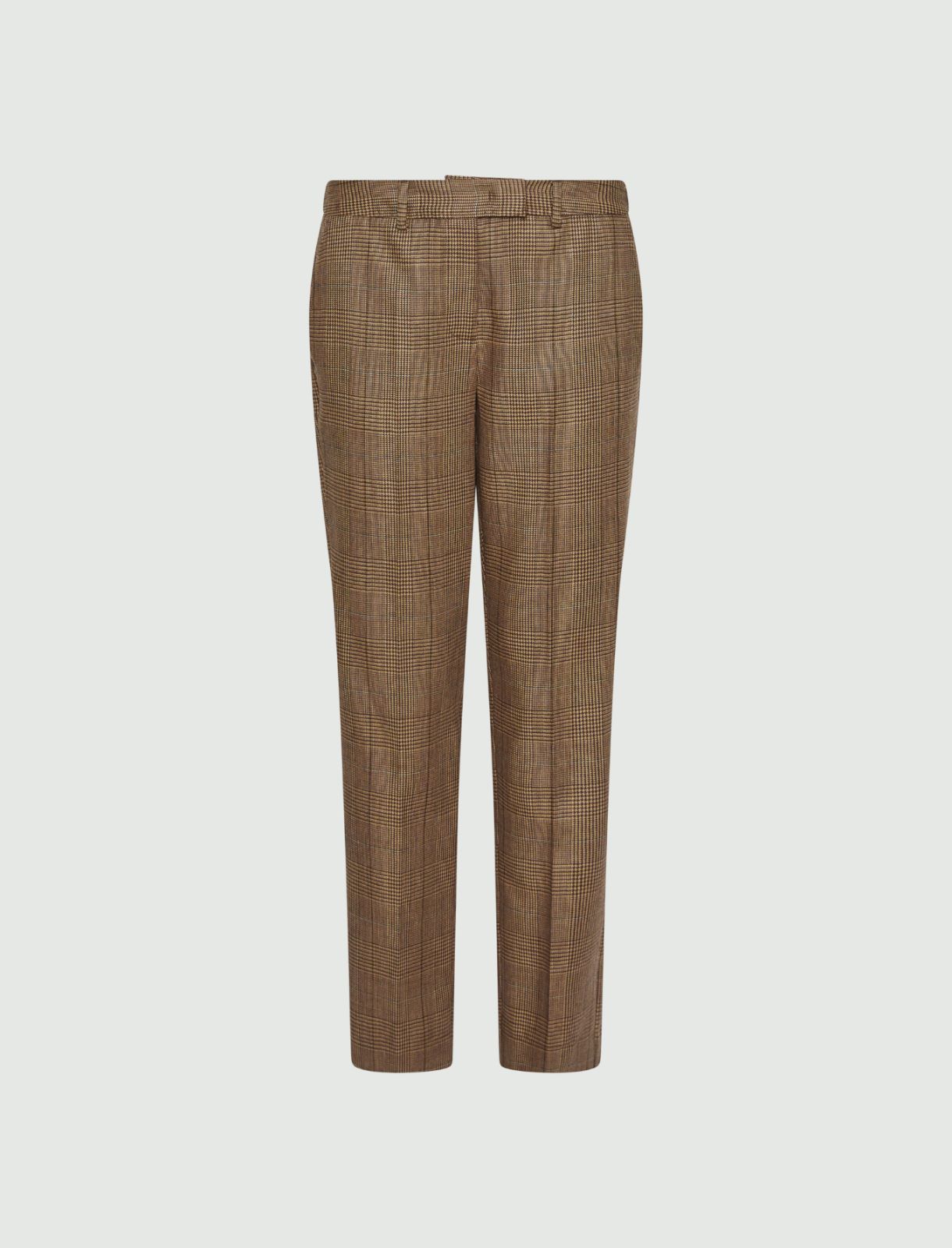 Slim-fit lightweight wool trousers - HONEY - Marella