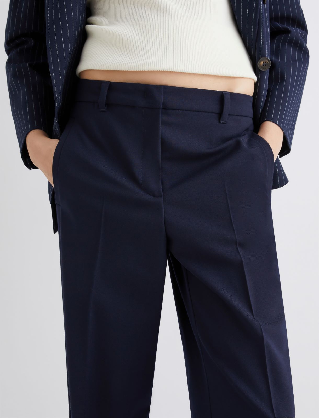Pantalon avec pli - BLEU - Marella - 5