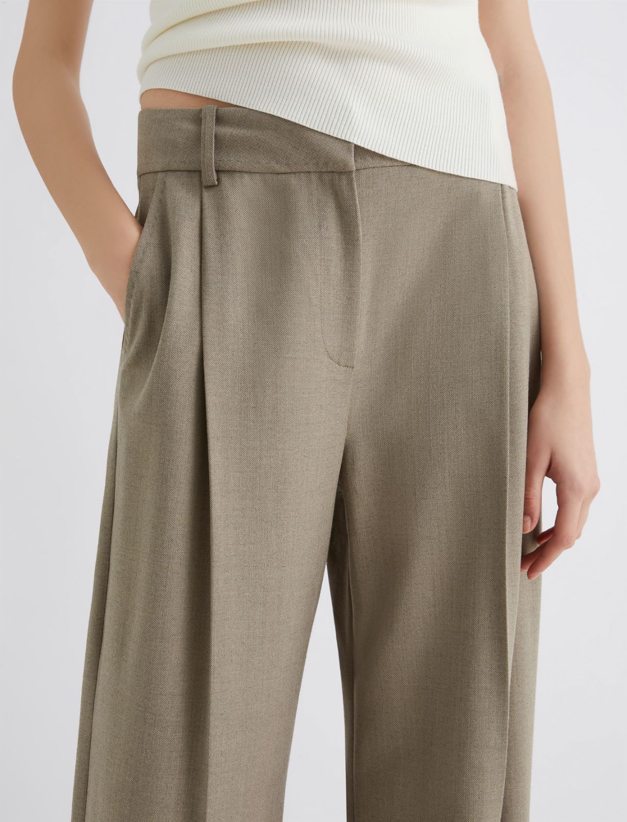 Wide-fit twill trousers - LAUREL - Marella - 4