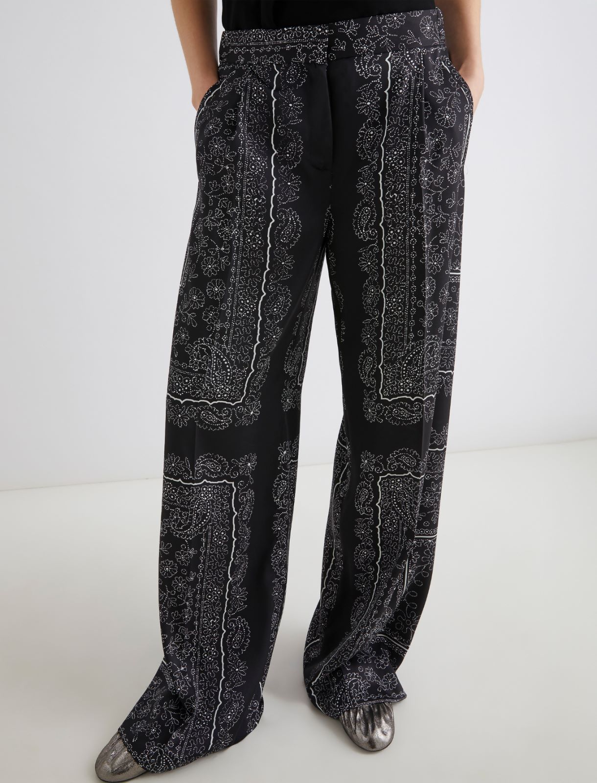 Pleated trousers - BLACK - Marella - 5