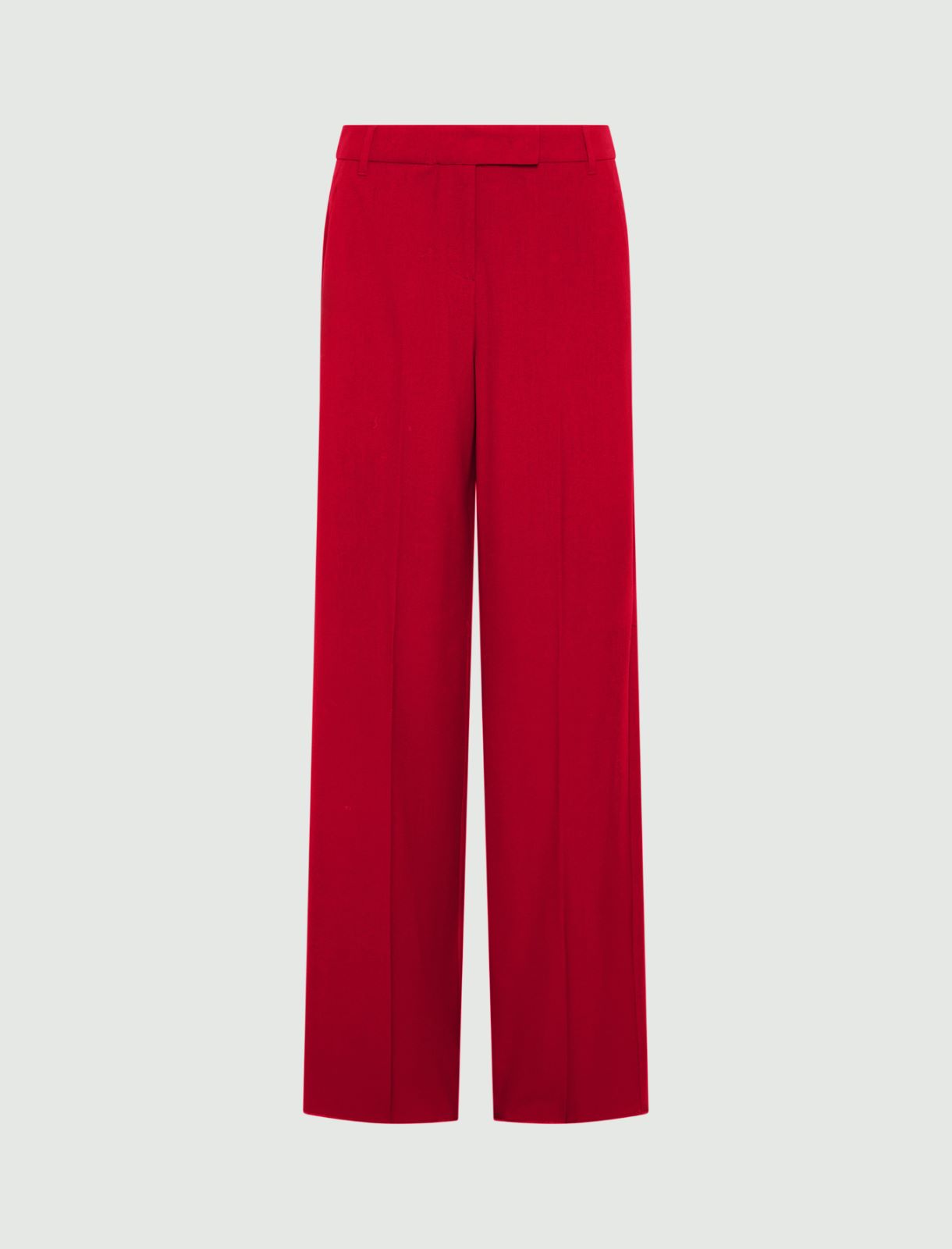 Relaxed-fit stretch trousers - RED - Marella