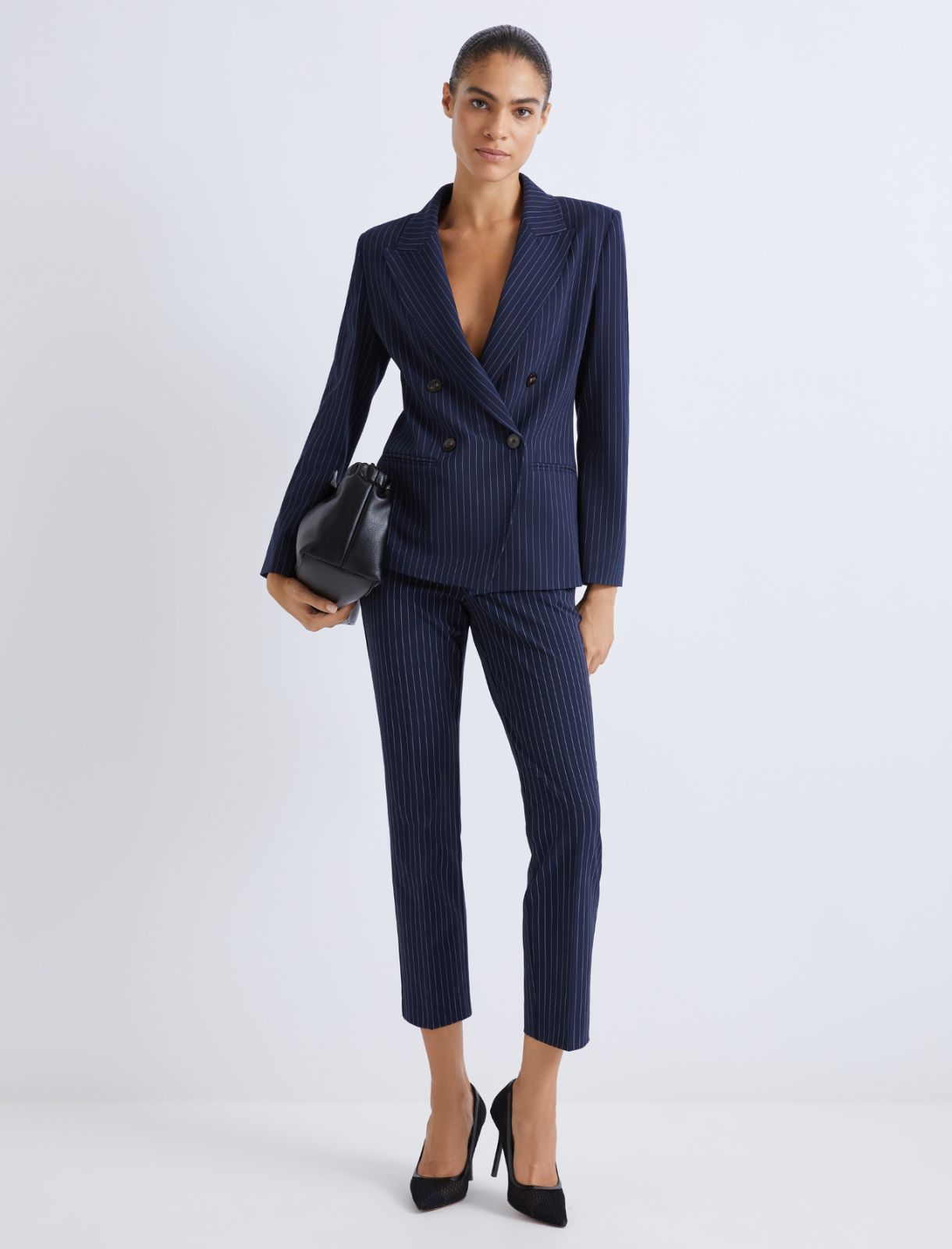 Stretch viscose trousers - NAVY - Marella - 2