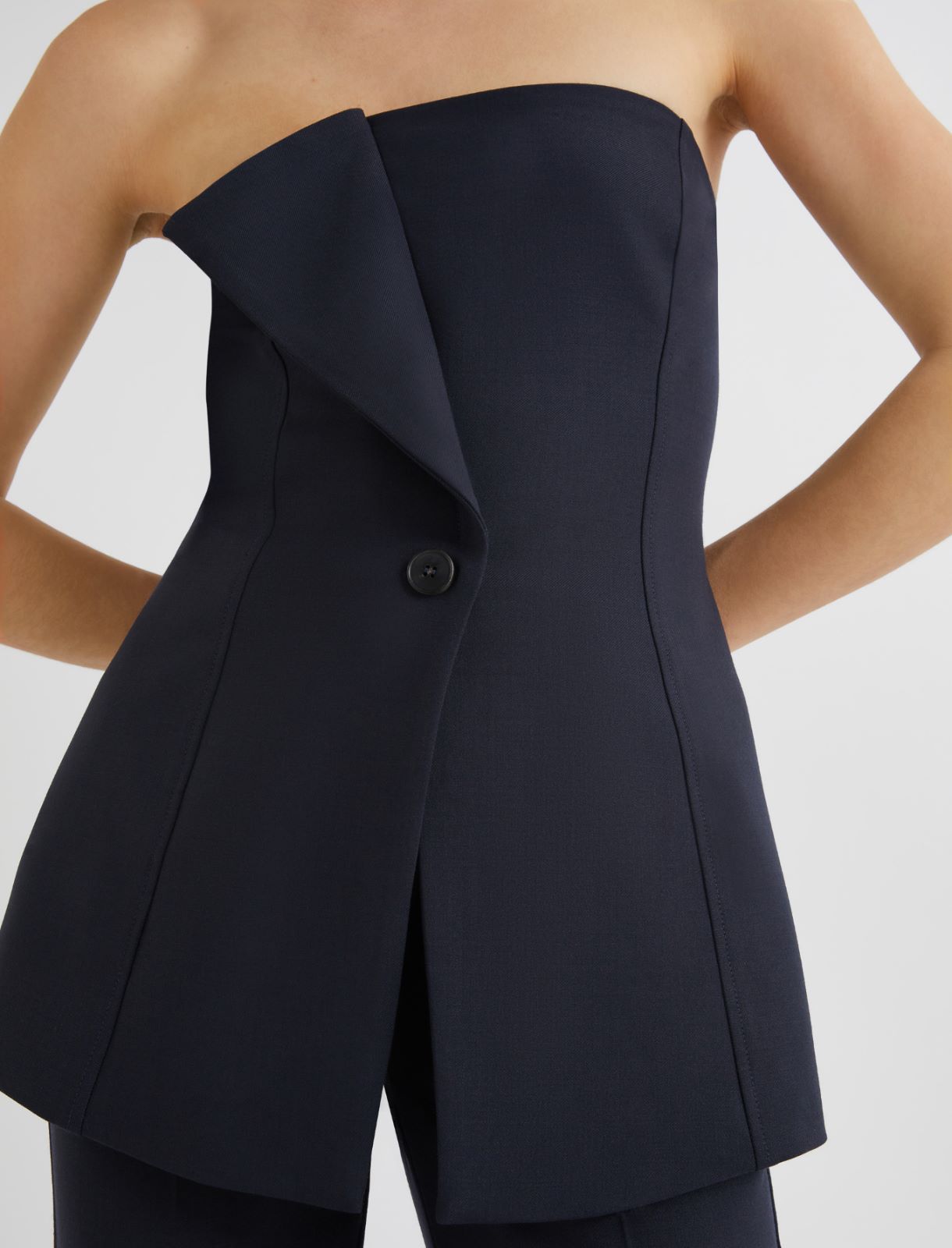 Corset top - NAVY - Marella - 4