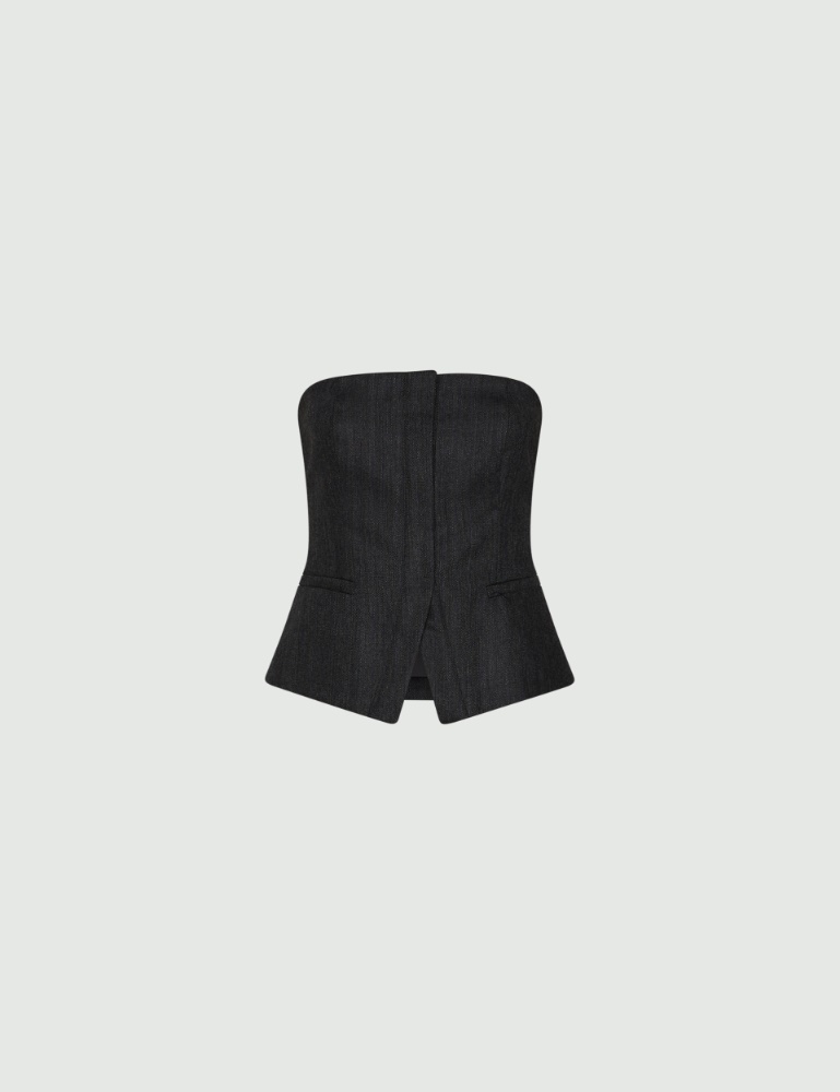 Boned wool corset - Marella