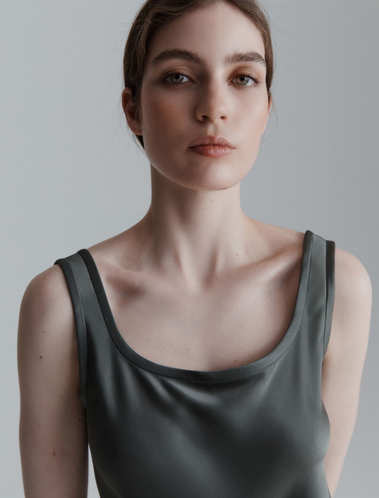 Satin slip dress - OLIVE - Marella - 5