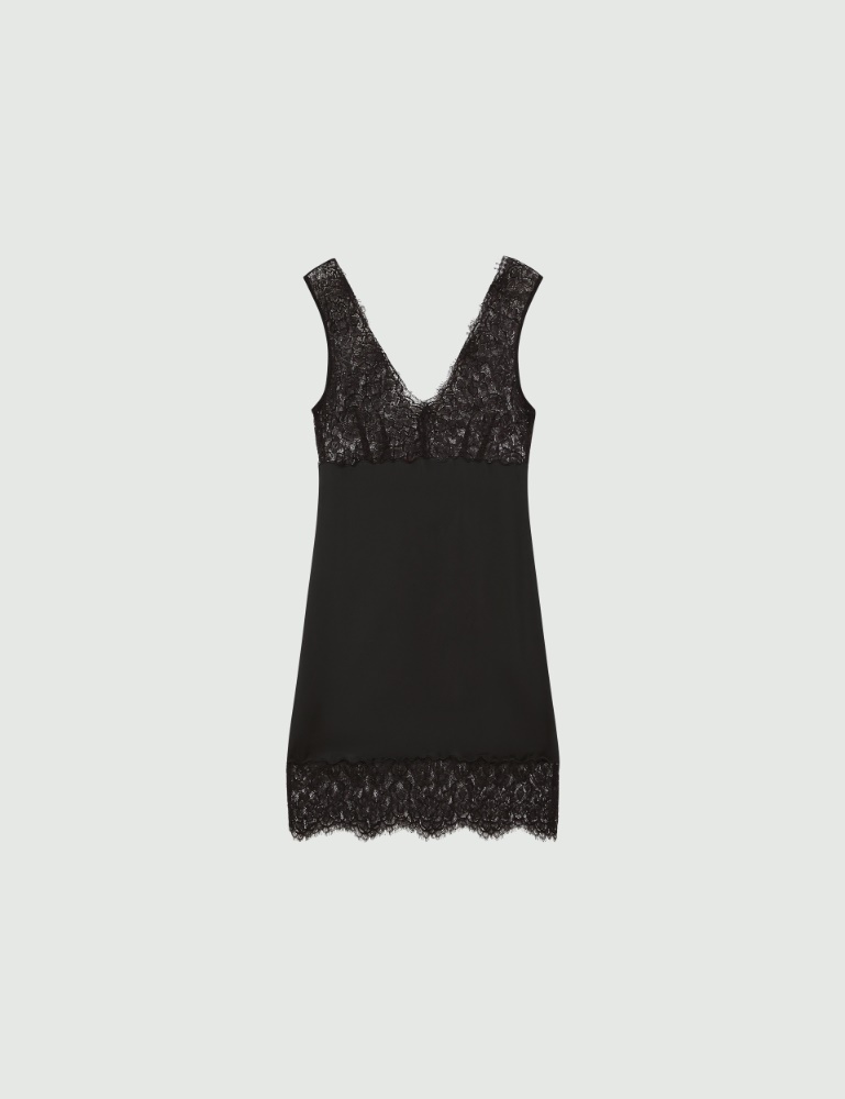 Lace-insert dress - Marella