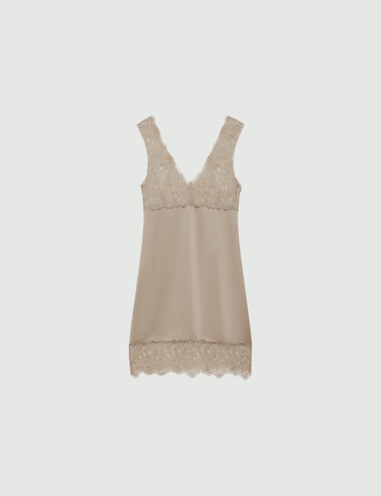 Lace-insert dress - Marella