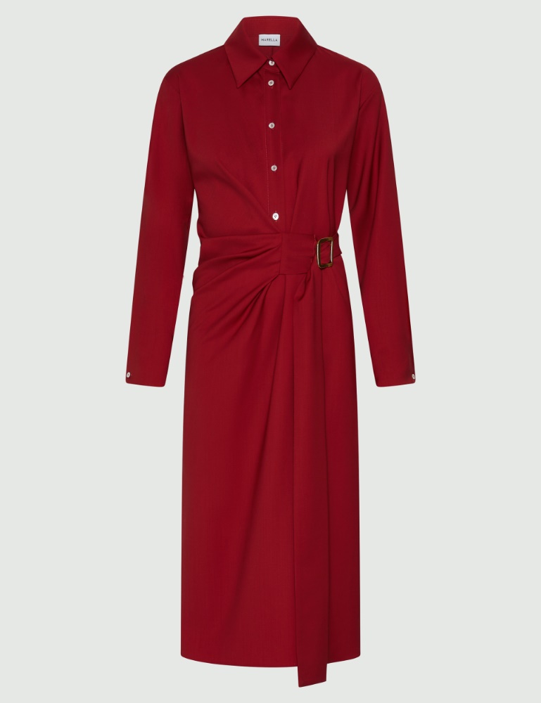 Shirt dress with side buckle detail - Marella