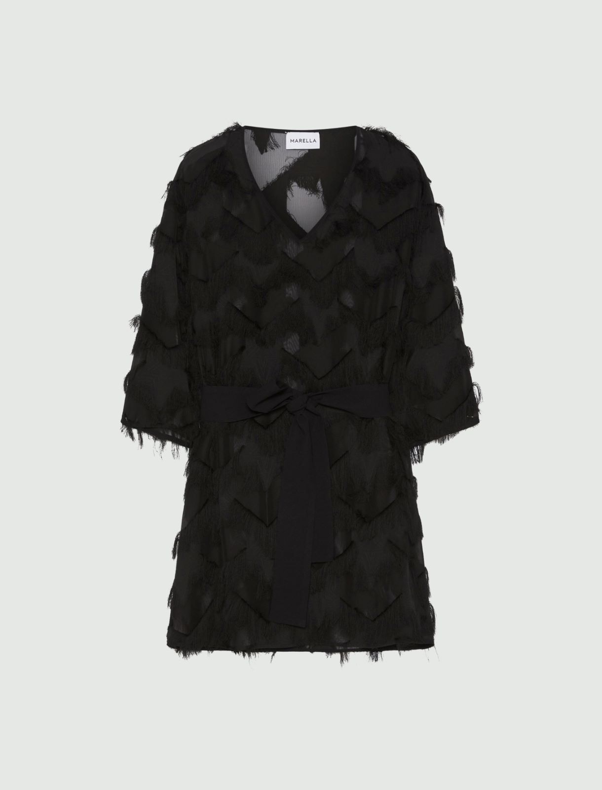 Fil coupé mini dress - NOIR - Marella
