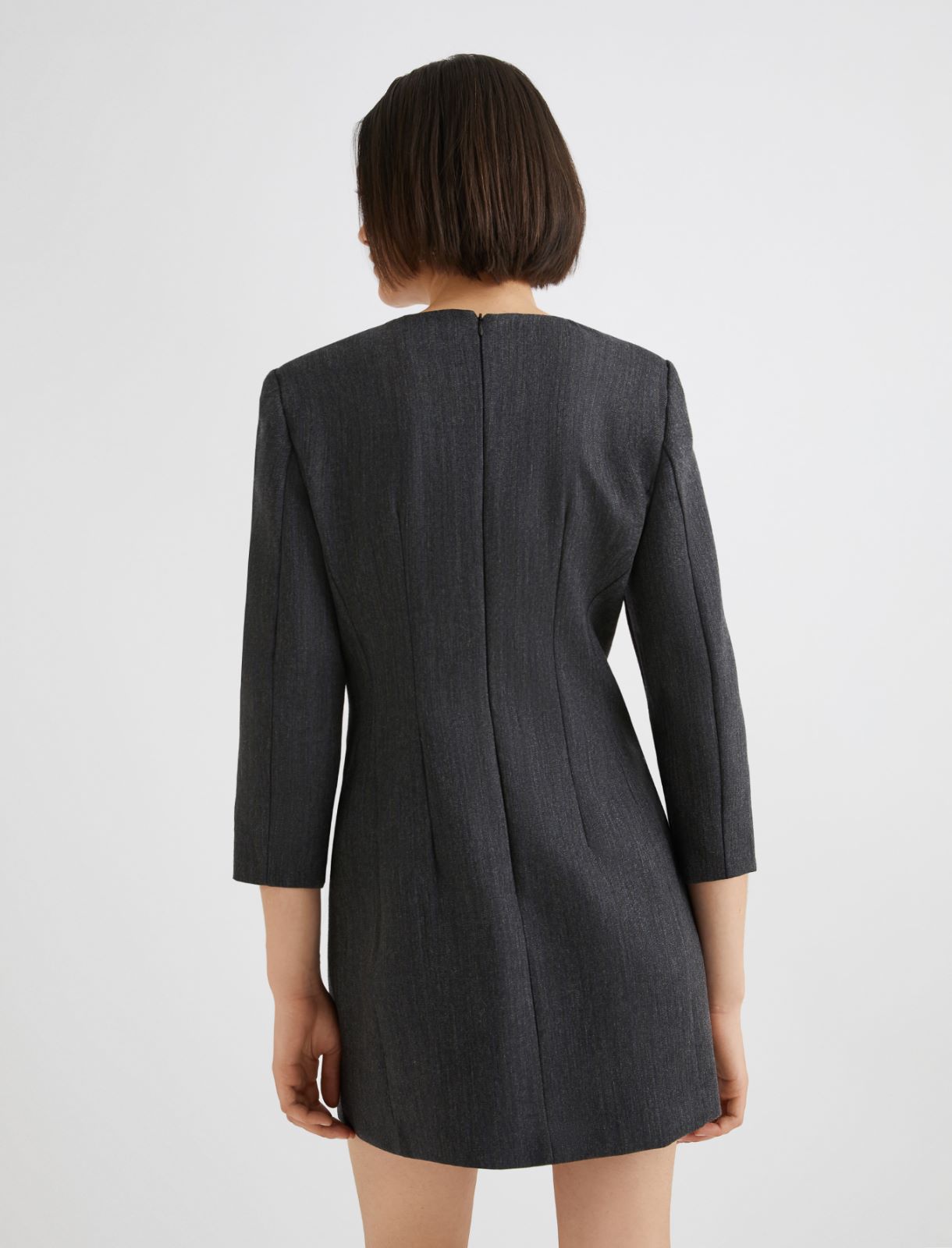 Mini pocket dress - GREY - Marella - 3