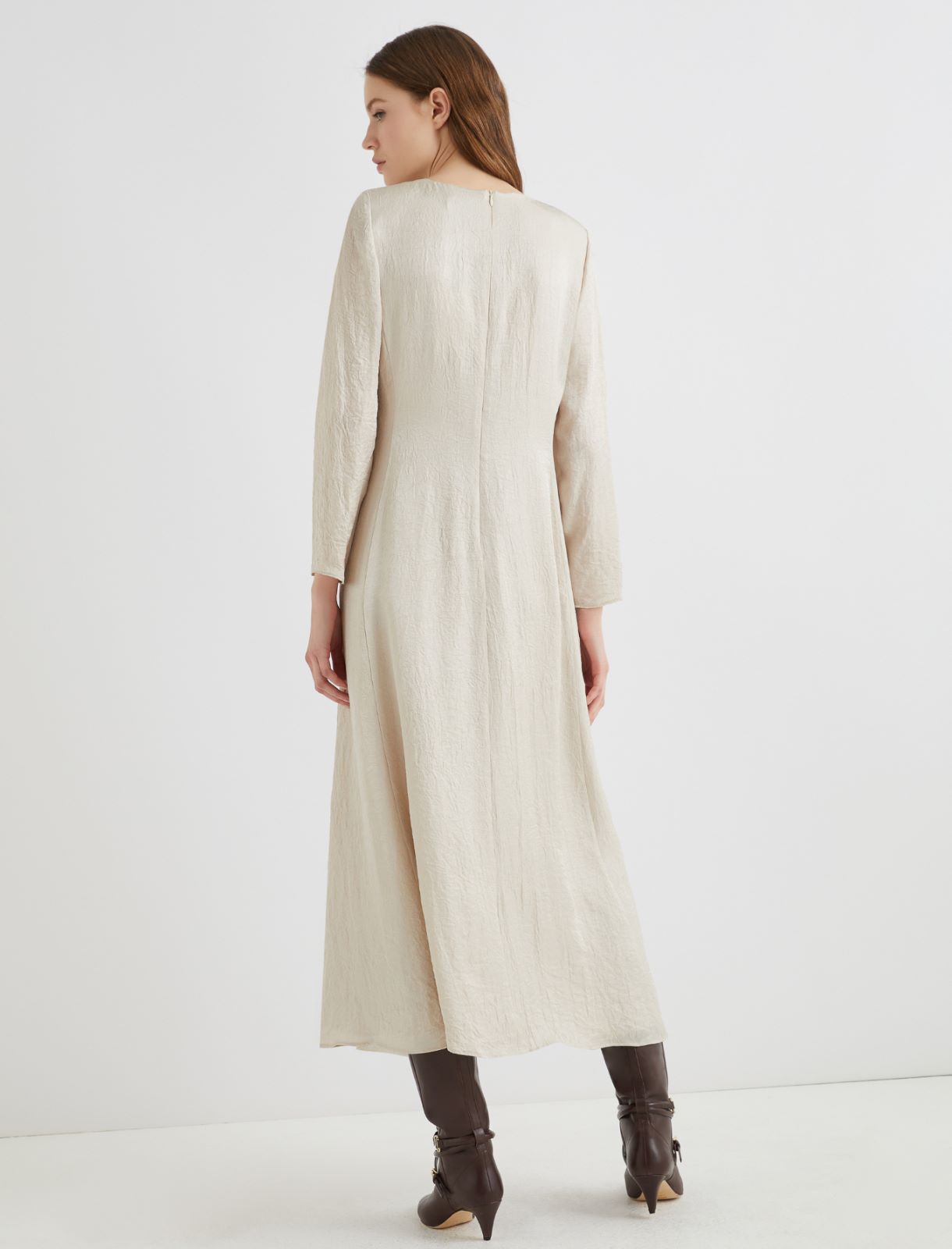 Draped dress - CREAM - Marella - 3
