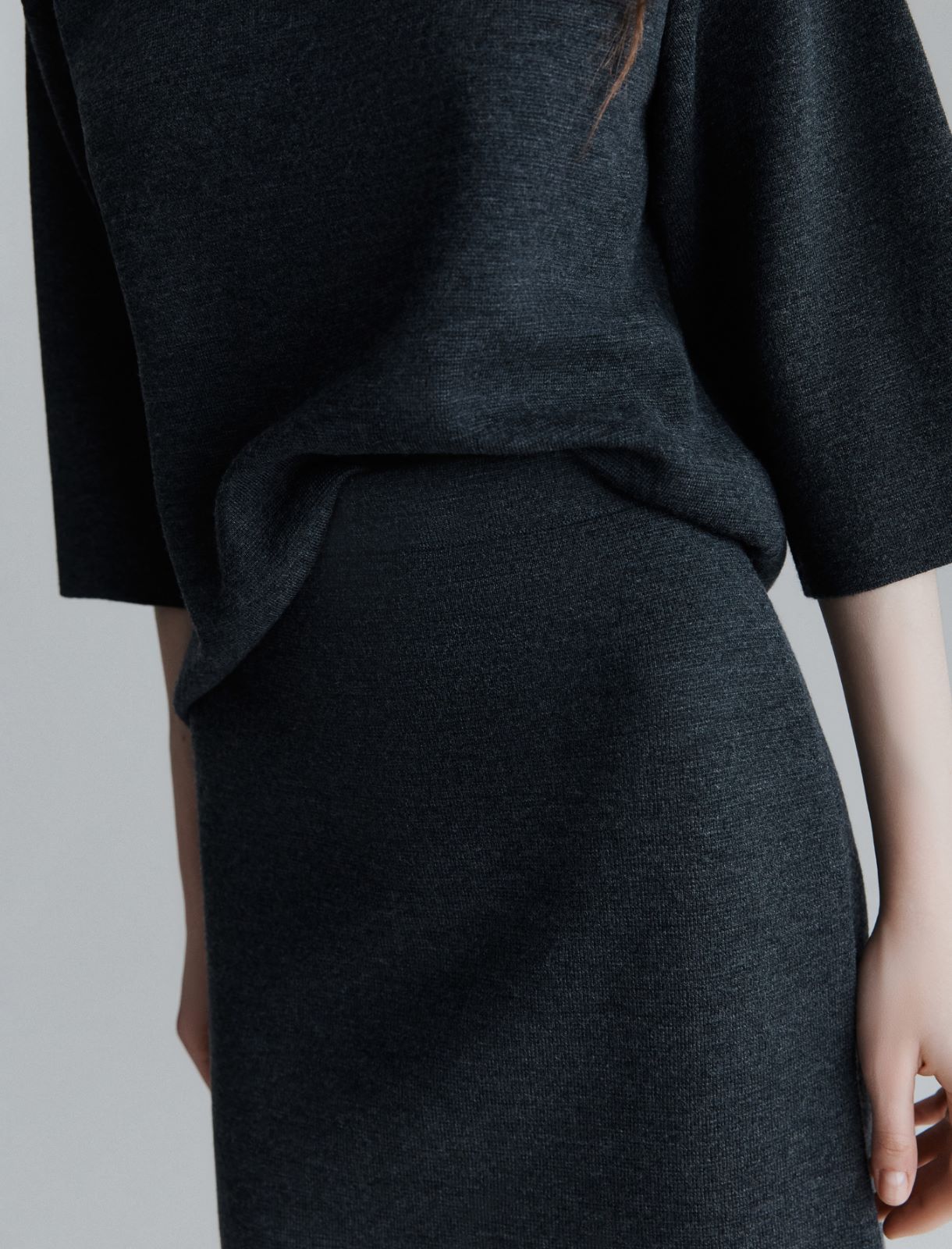 Knit skirt - DARK GREY - Marella - 5