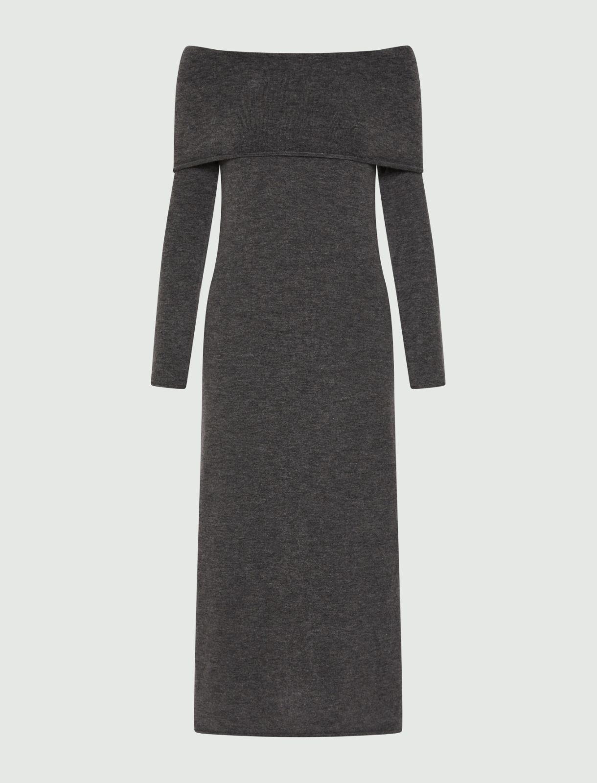 Merino knit dress - MELANGE GREY - Marella