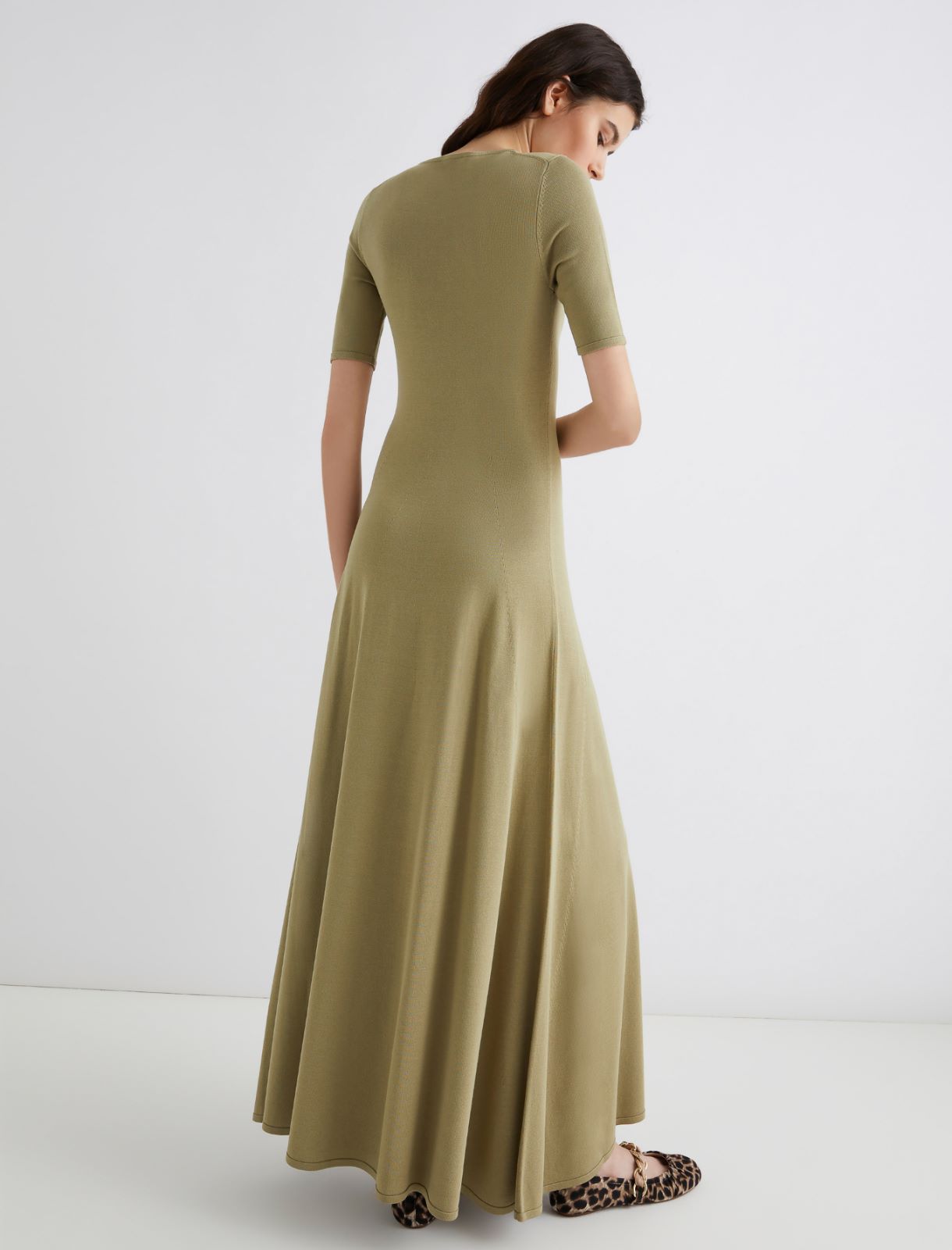 Robe mi-longue en viscose - SAUGE - Marella - 2