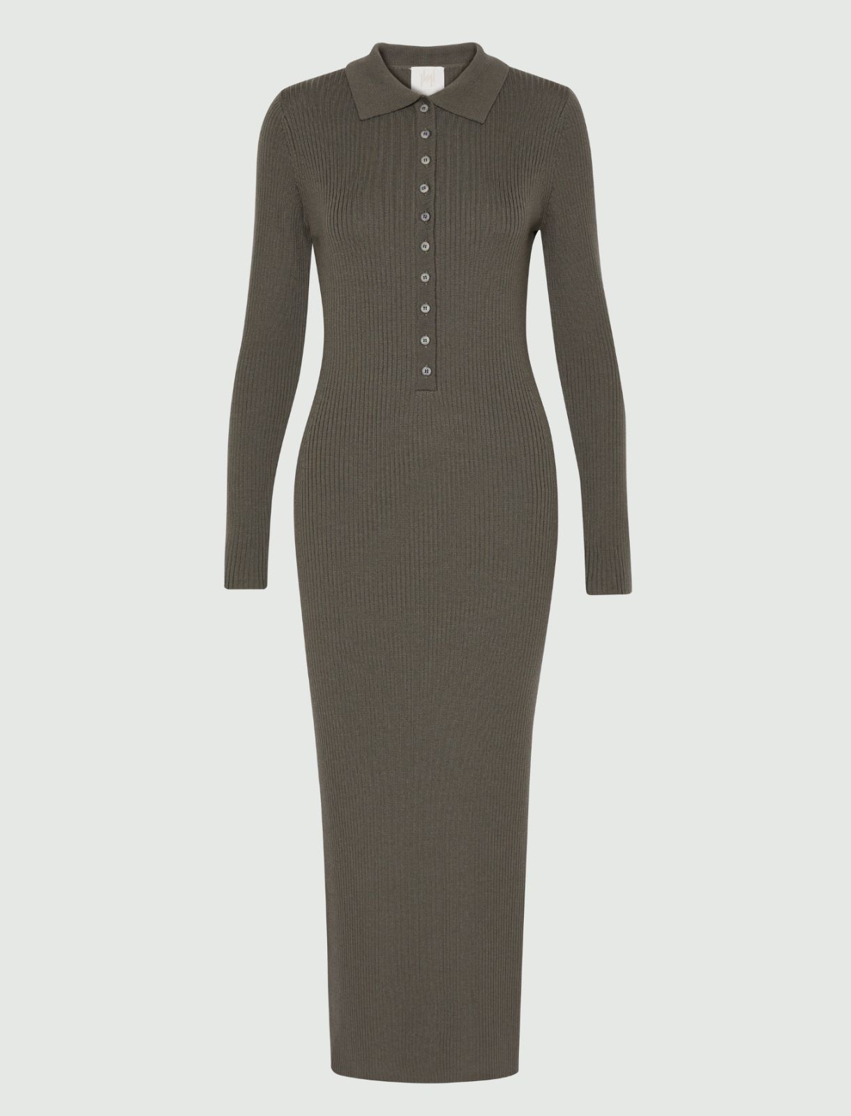 Pure wool polo dress - OLIVE - Marella