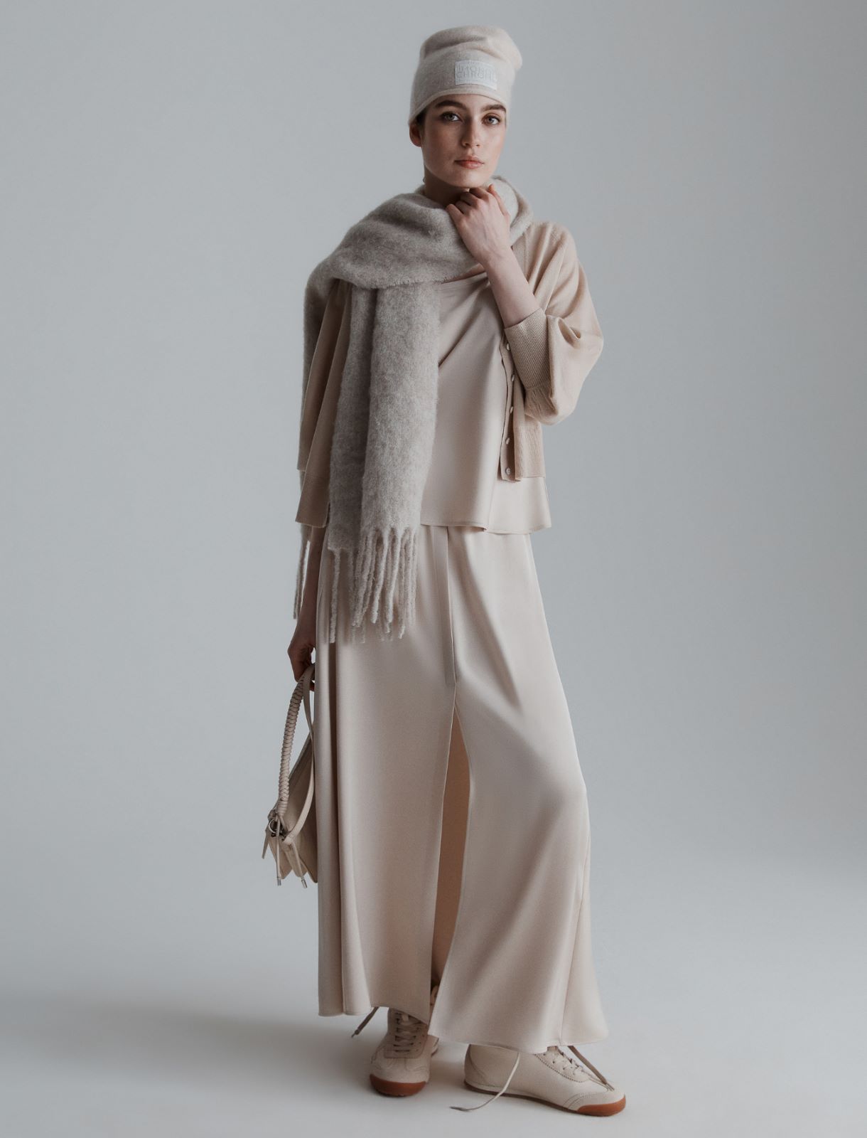 Superfine pure wool cardigan - CREAM - Marella - 2