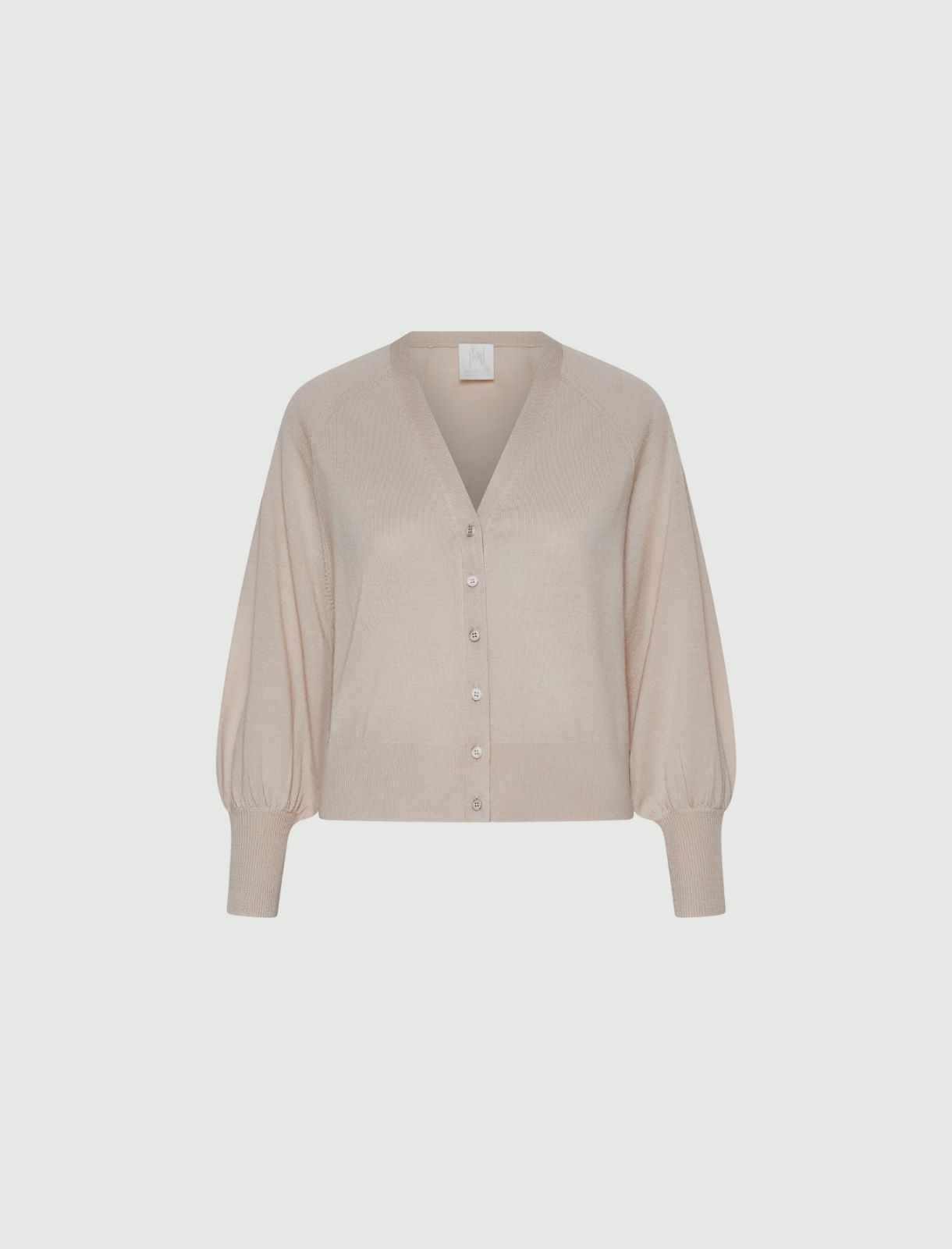 Superfine pure wool cardigan - CREAM - Marella