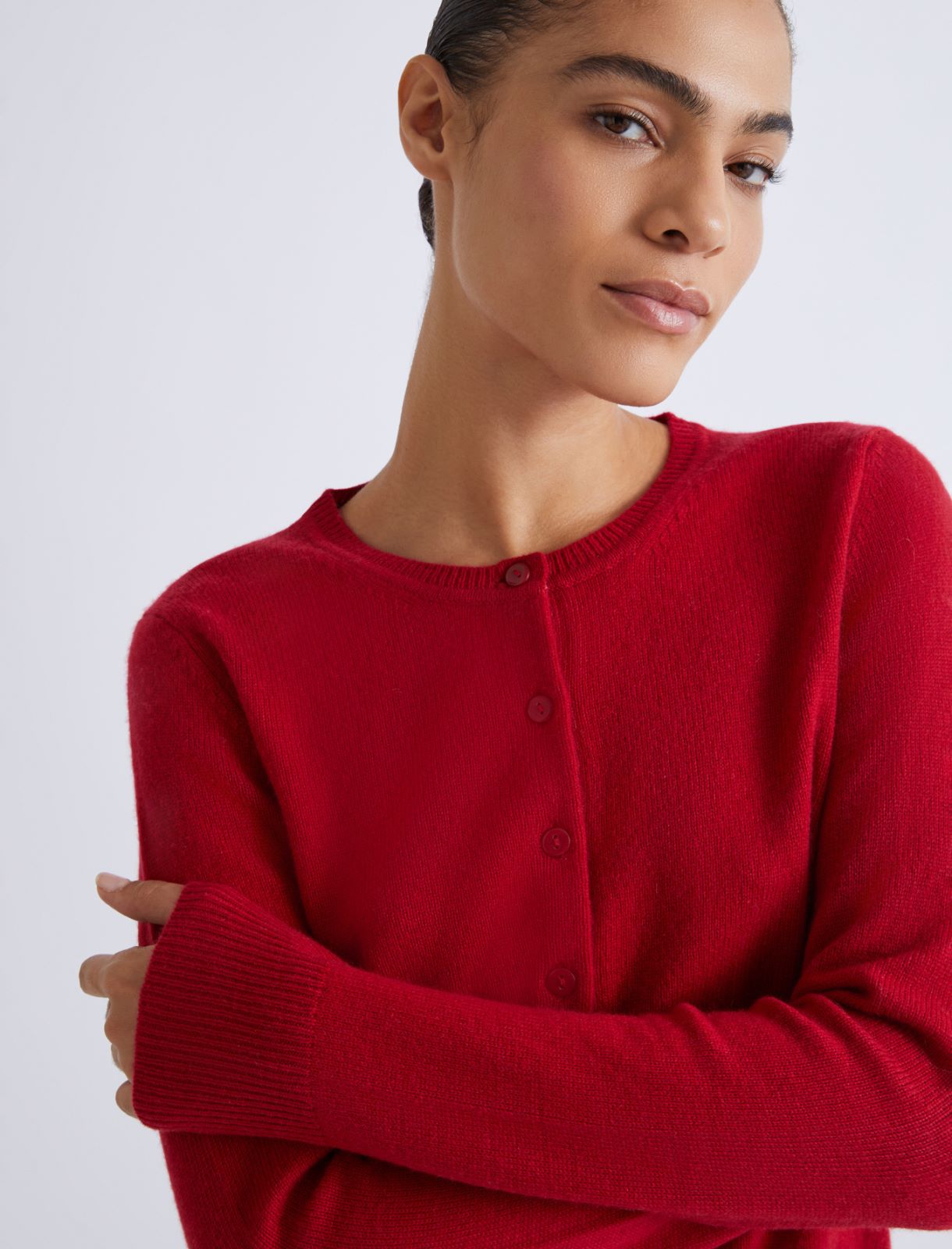 Cashmere-blend cardigan - RED - Marella - 5