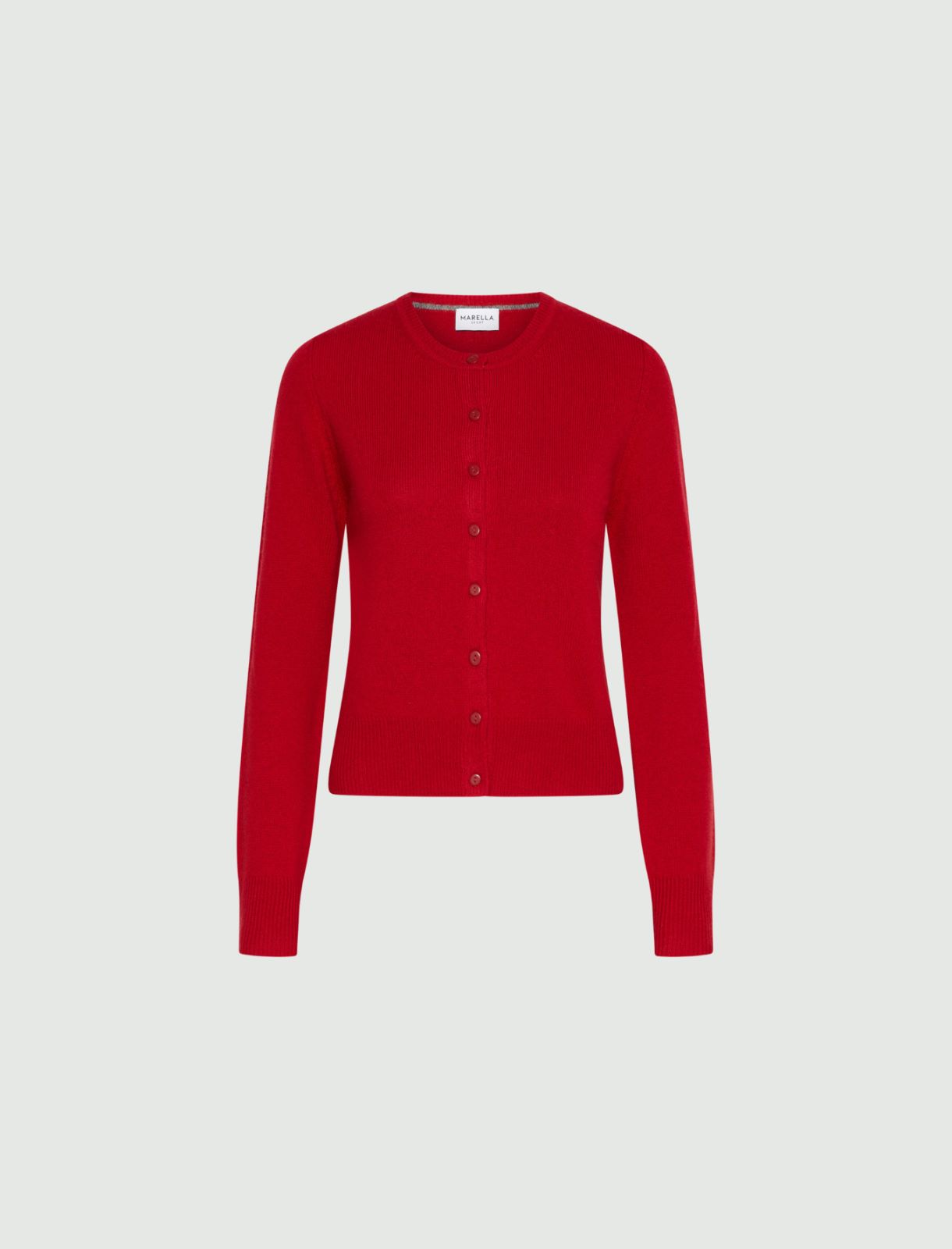 Cashmere-blend cardigan - RED - Marella