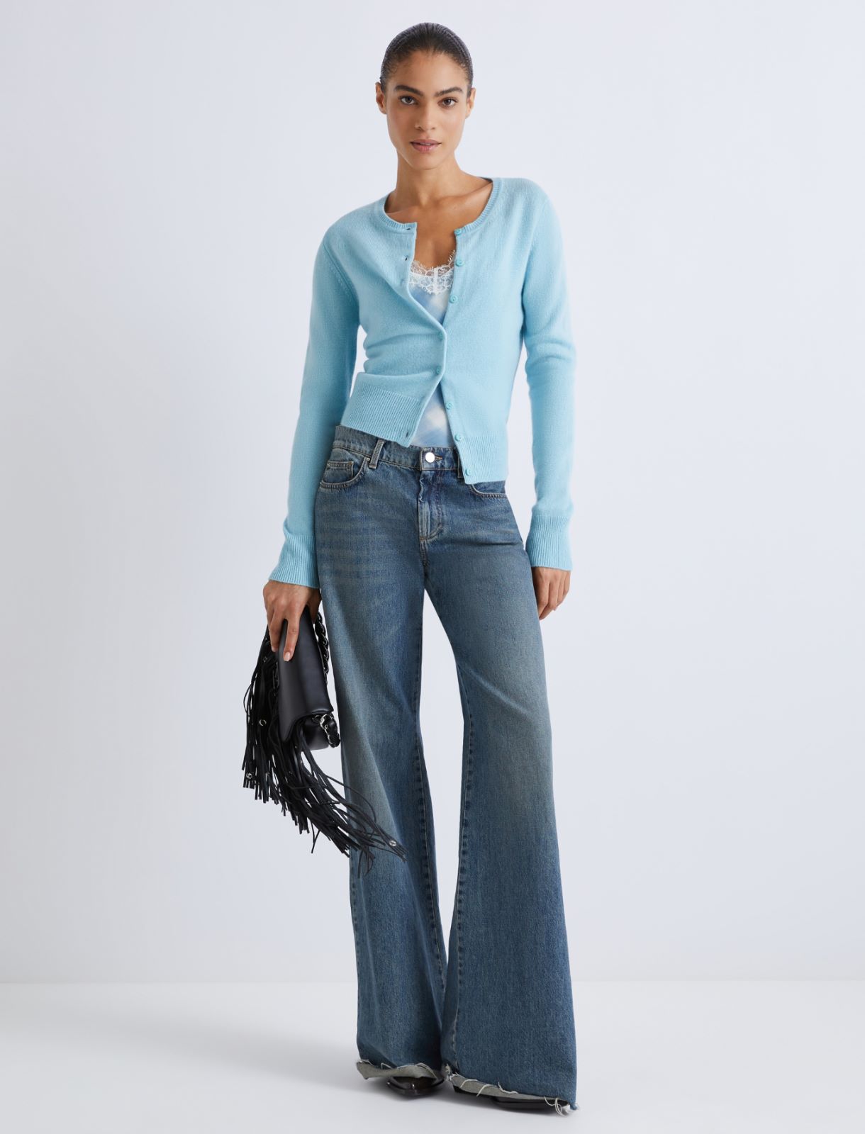 Cashmere-blend cardigan - WATER - Marella - 2