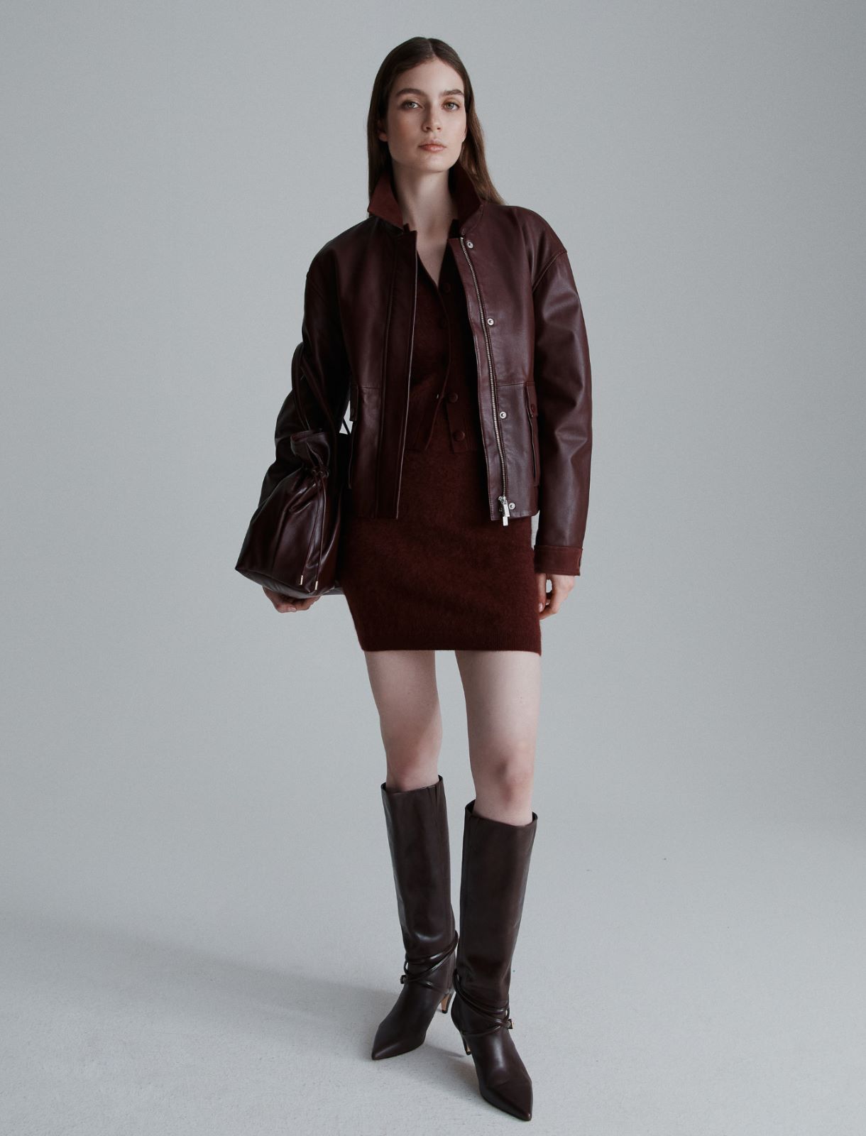 Wool and cashmere cardigan - BORDEAUX - Marella - 2