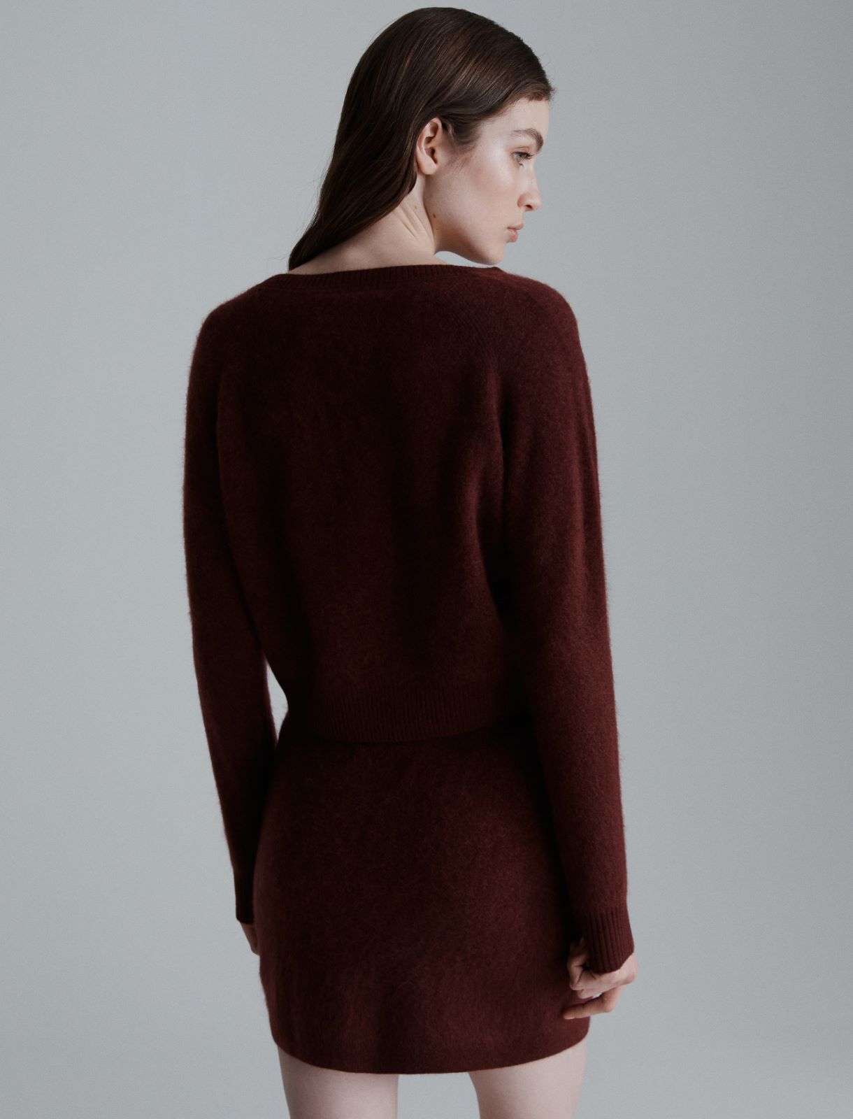 Wool and cashmere cardigan - BORDEAUX - Marella - 3