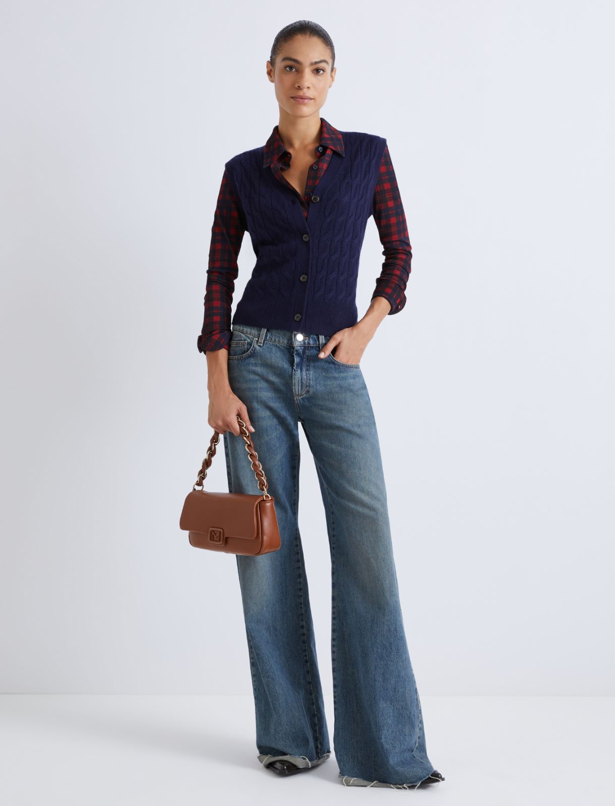 Cashmere-blend gilet - NAVY - Marella - 2