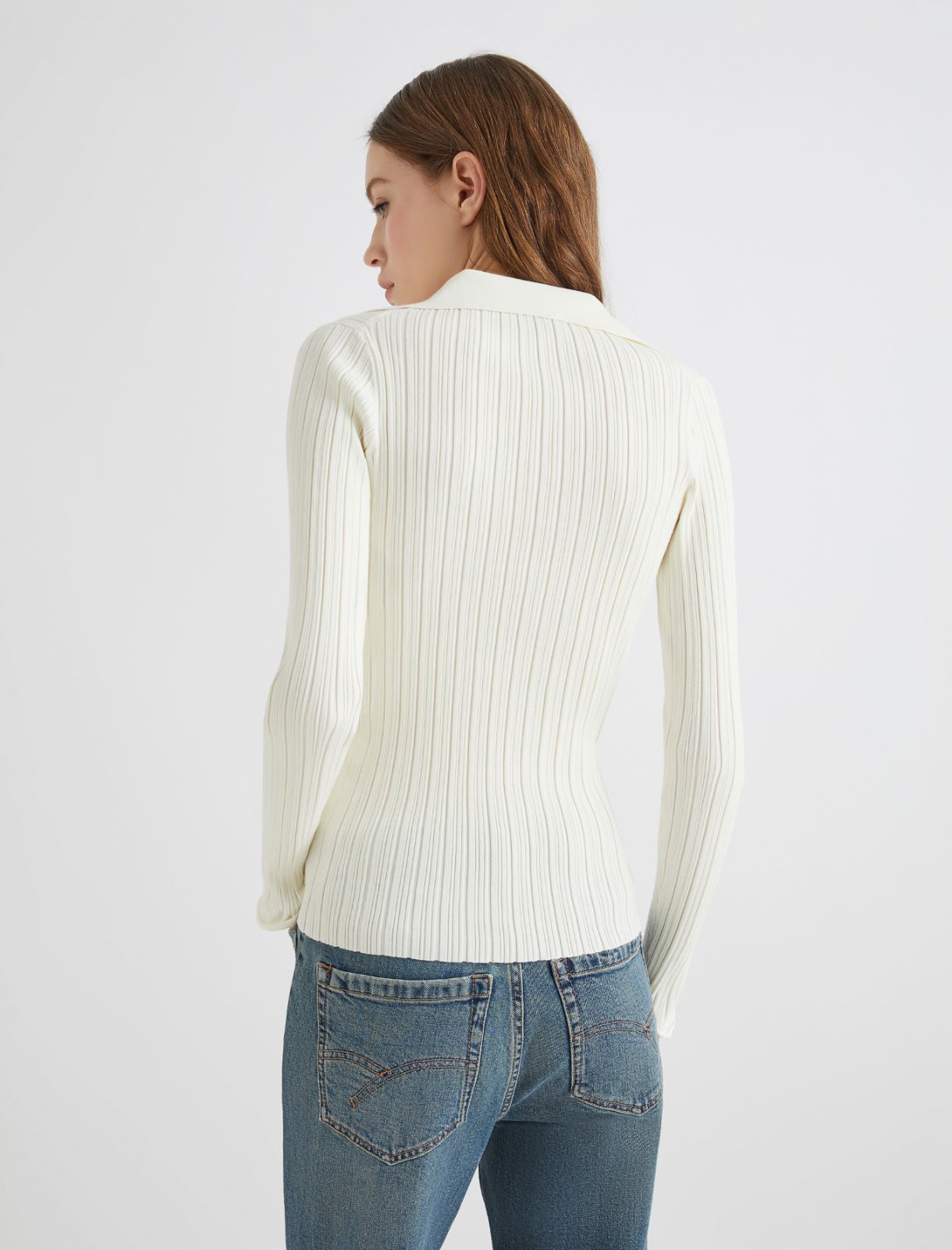 Viscose sweater - WHITE - Marella - 3