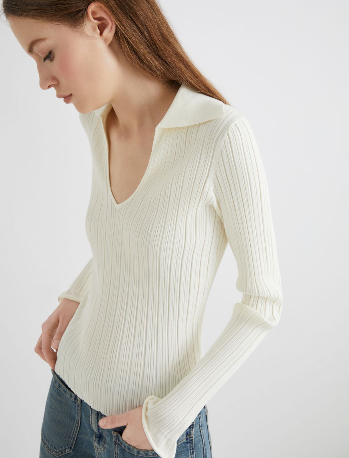 Viscose sweater - WHITE - Marella - 5
