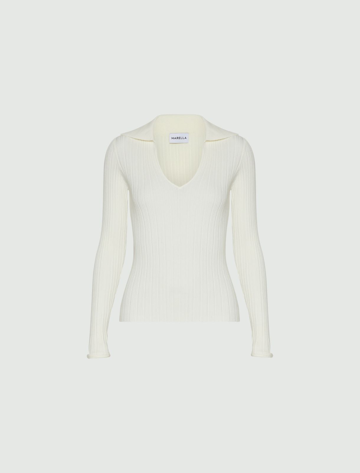 Viscose sweater - WHITE - Marella