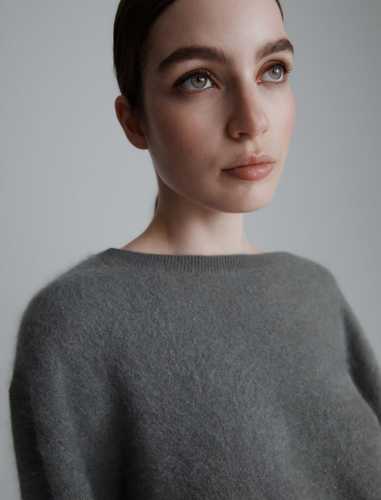 Sweter z mieszanki kaszmiru - OLIWKOWY - Marella - 4