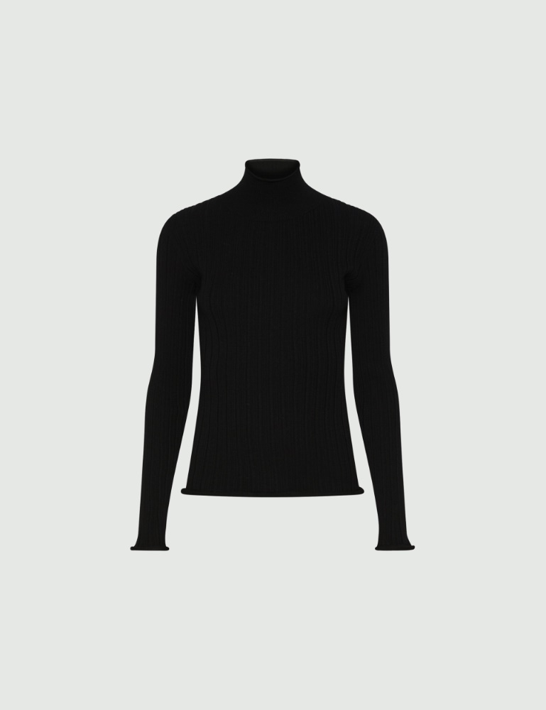Viscose mock polo-neck sweater - Marella