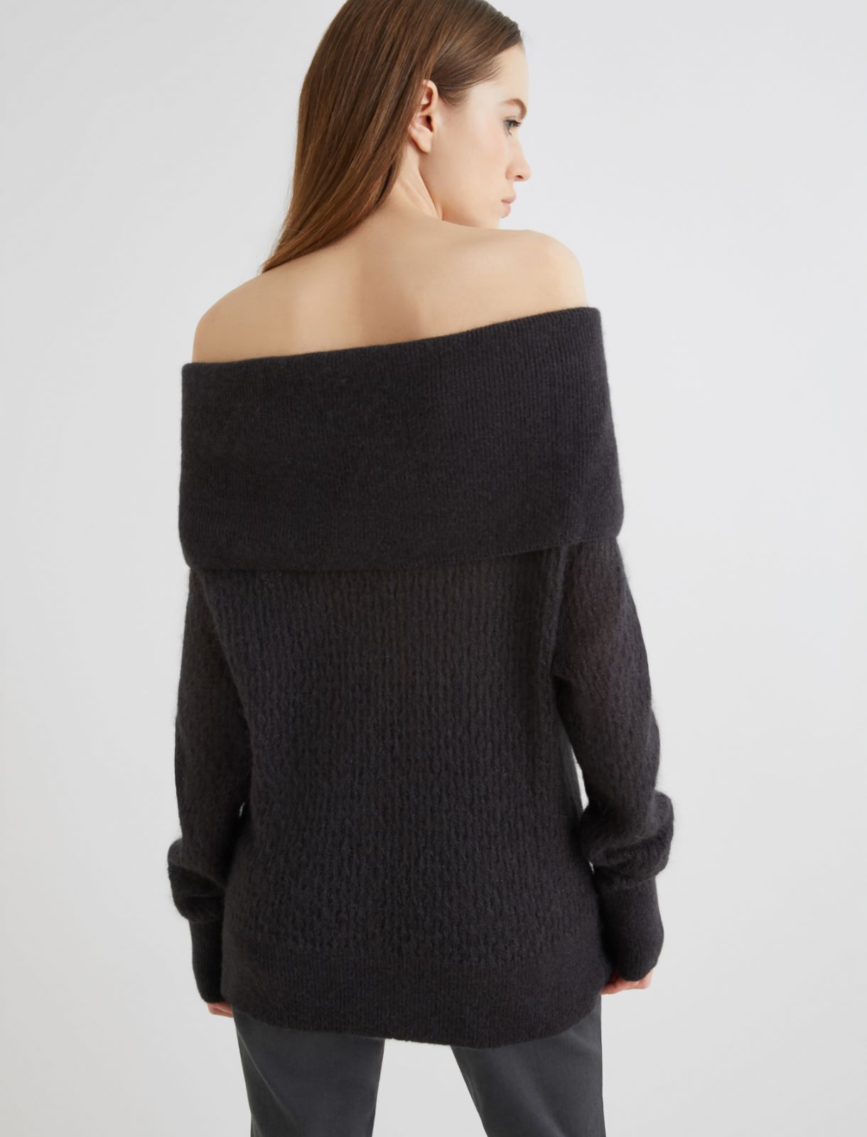 Pullover mit Wasserfallausschnitt - ANTHRAZIT - Marella - 3