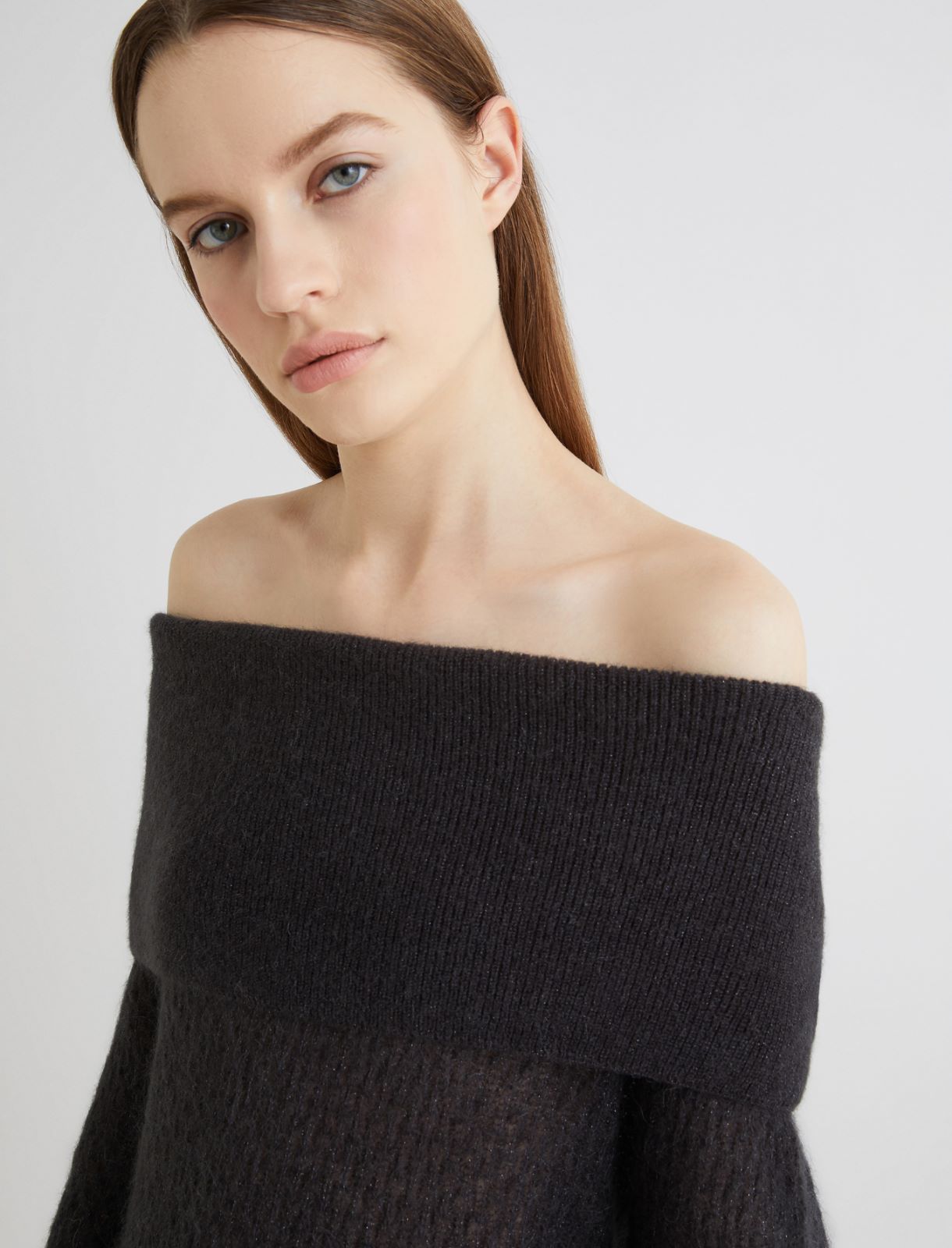 Pullover mit Wasserfallausschnitt - ANTHRAZIT - Marella - 5