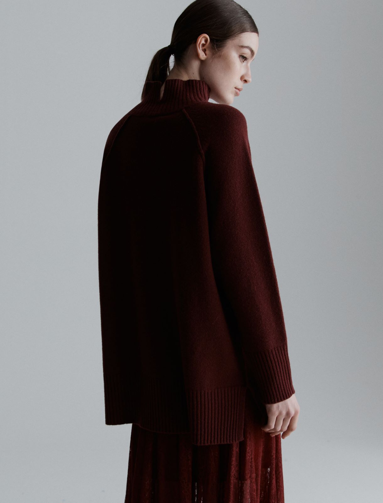 High-neck sweater - BORDEAUX - Marella - 2