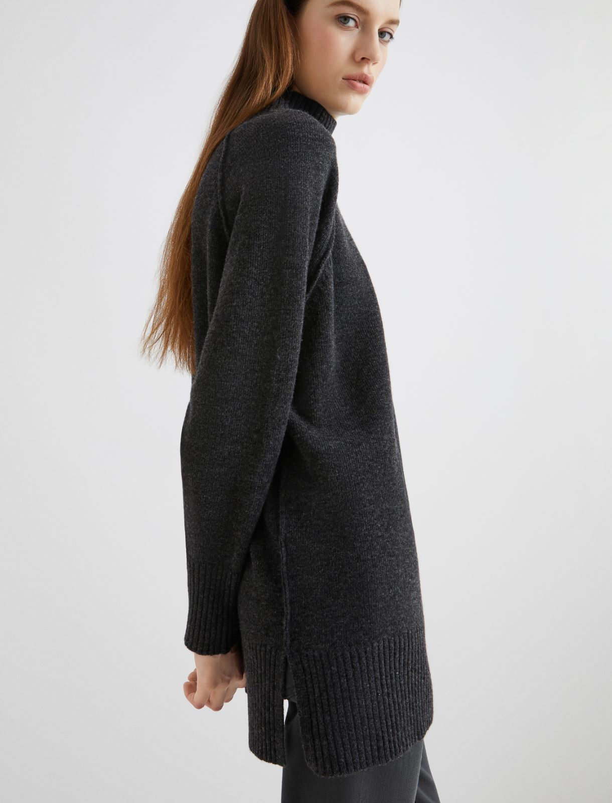High-neck sweater - DARK GREY - Marella - 5